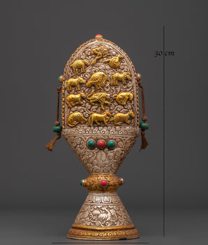 Brass Stamp | Ritual Zodiac Artifact