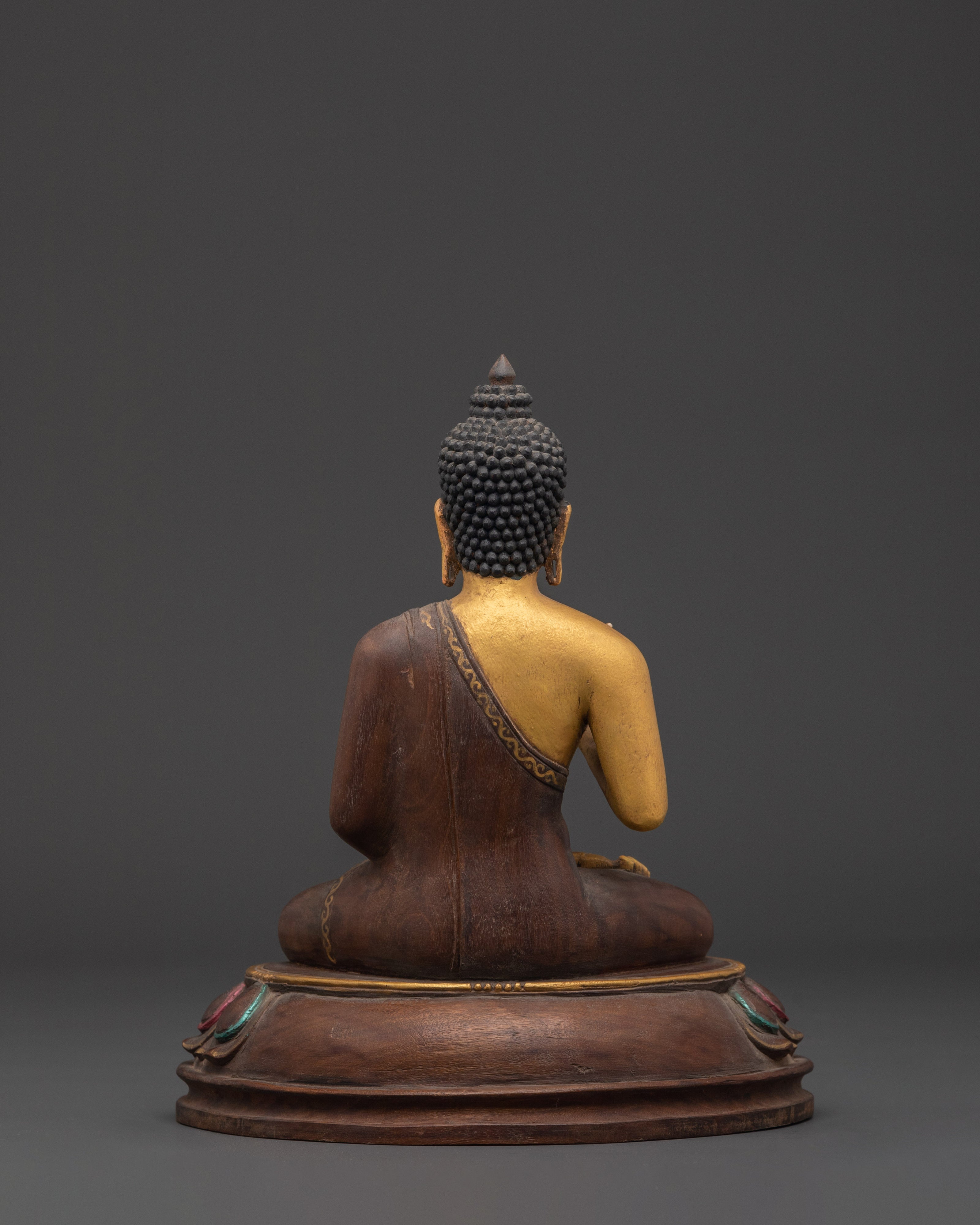 Sacred Dhyani Buddha Amogasiddhi Artwork| Handmade Buddha Statue for Meditation