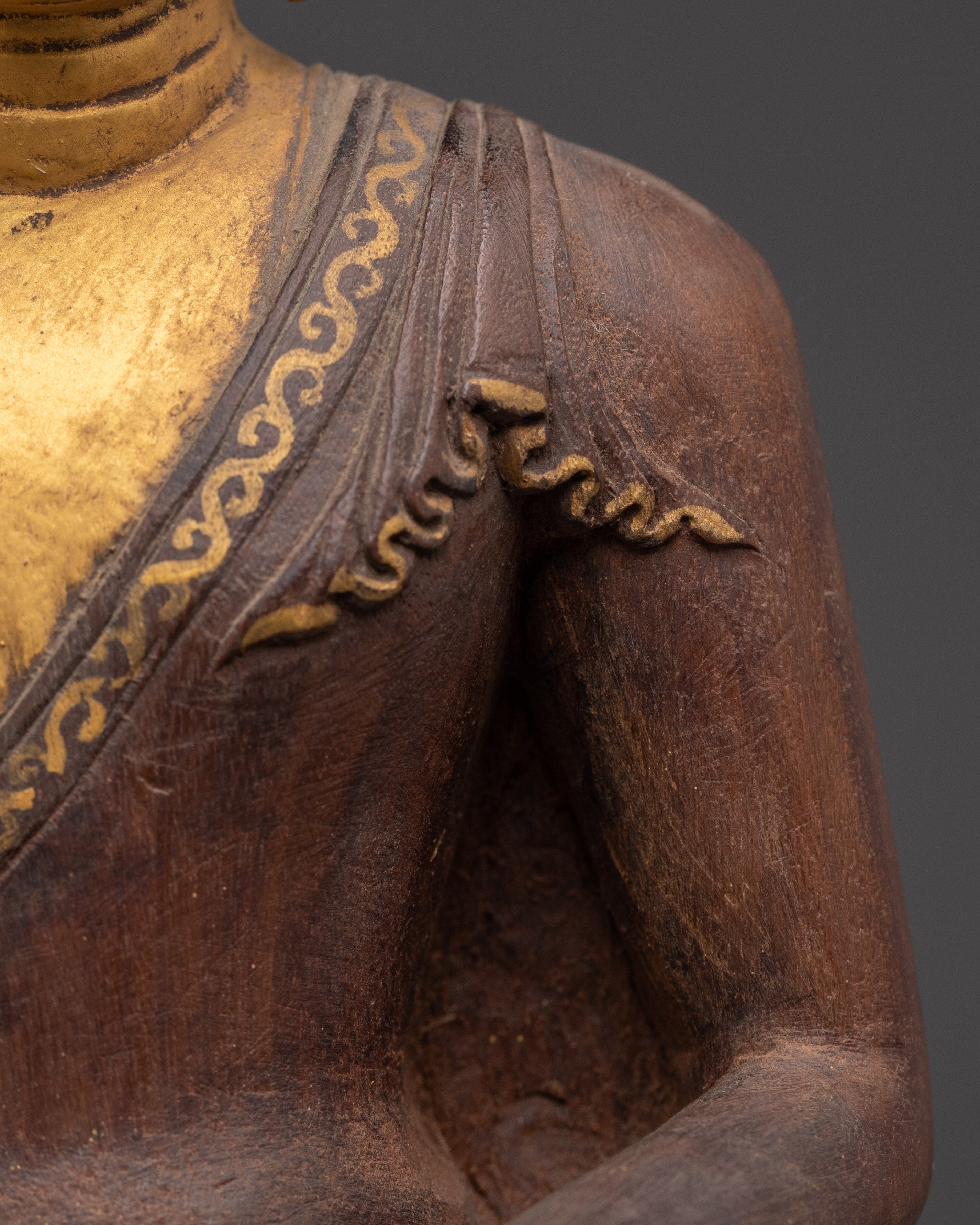 Sacred Dhyani Buddha Amogasiddhi Artwork| Handmade Buddha Statue for Meditation