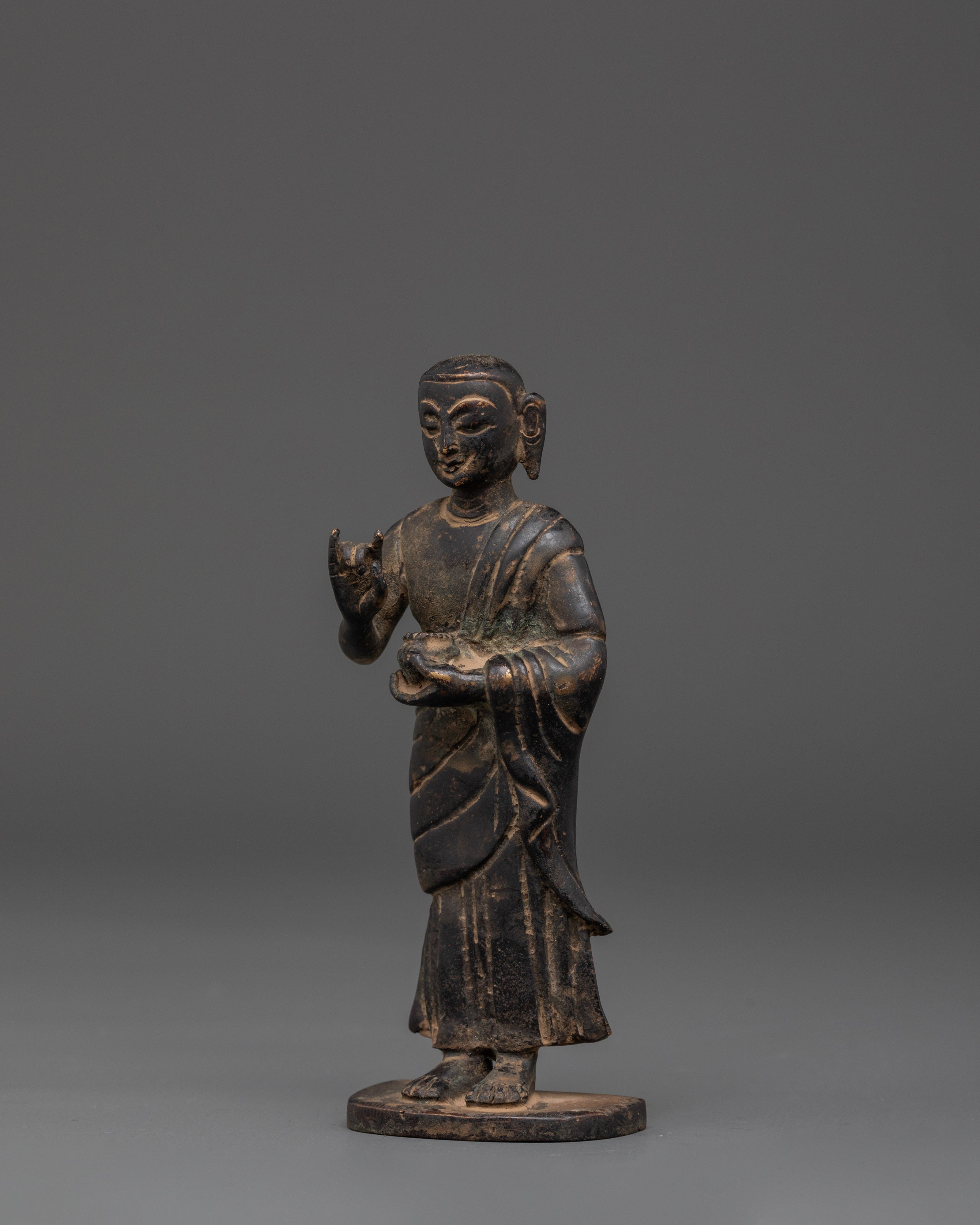 Handmade Copper Standing Buddha | Handcrafted Statue