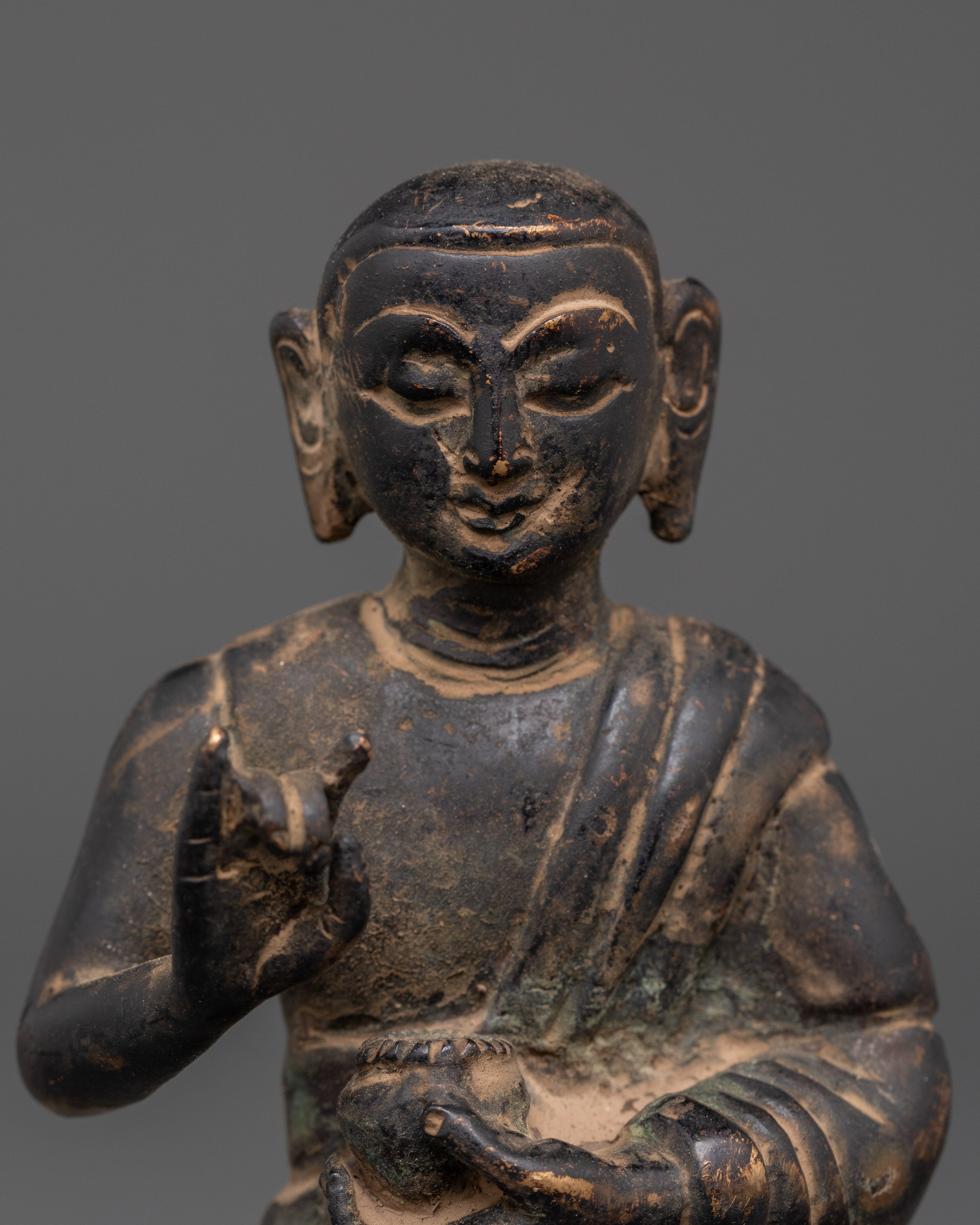 Handmade Copper Standing Buddha | Handcrafted Statue