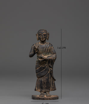 Handmade Copper Standing Buddha | Handcrafted Statue
