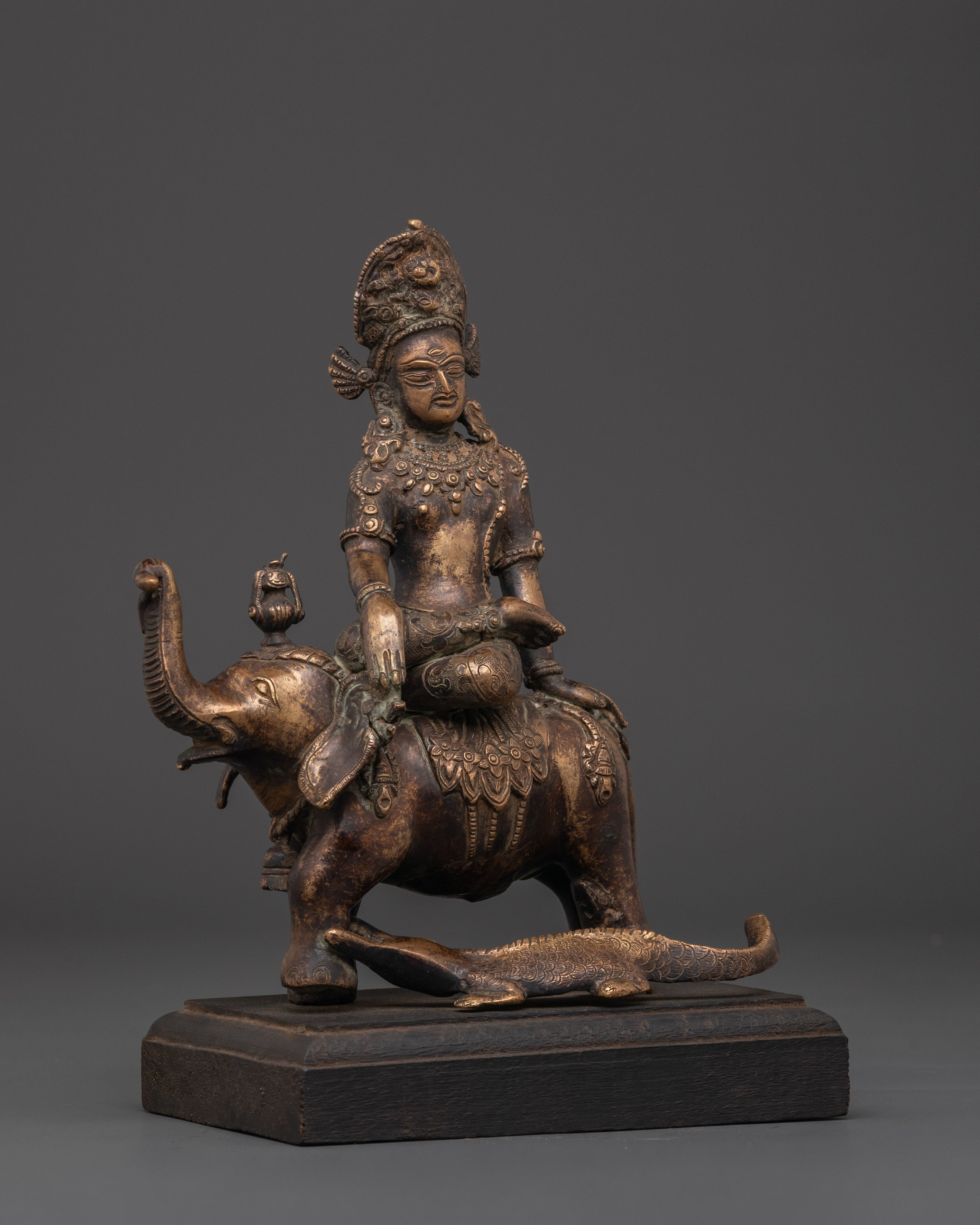 Divine Indra On Elephant Statue | God Of Thunder And Rain