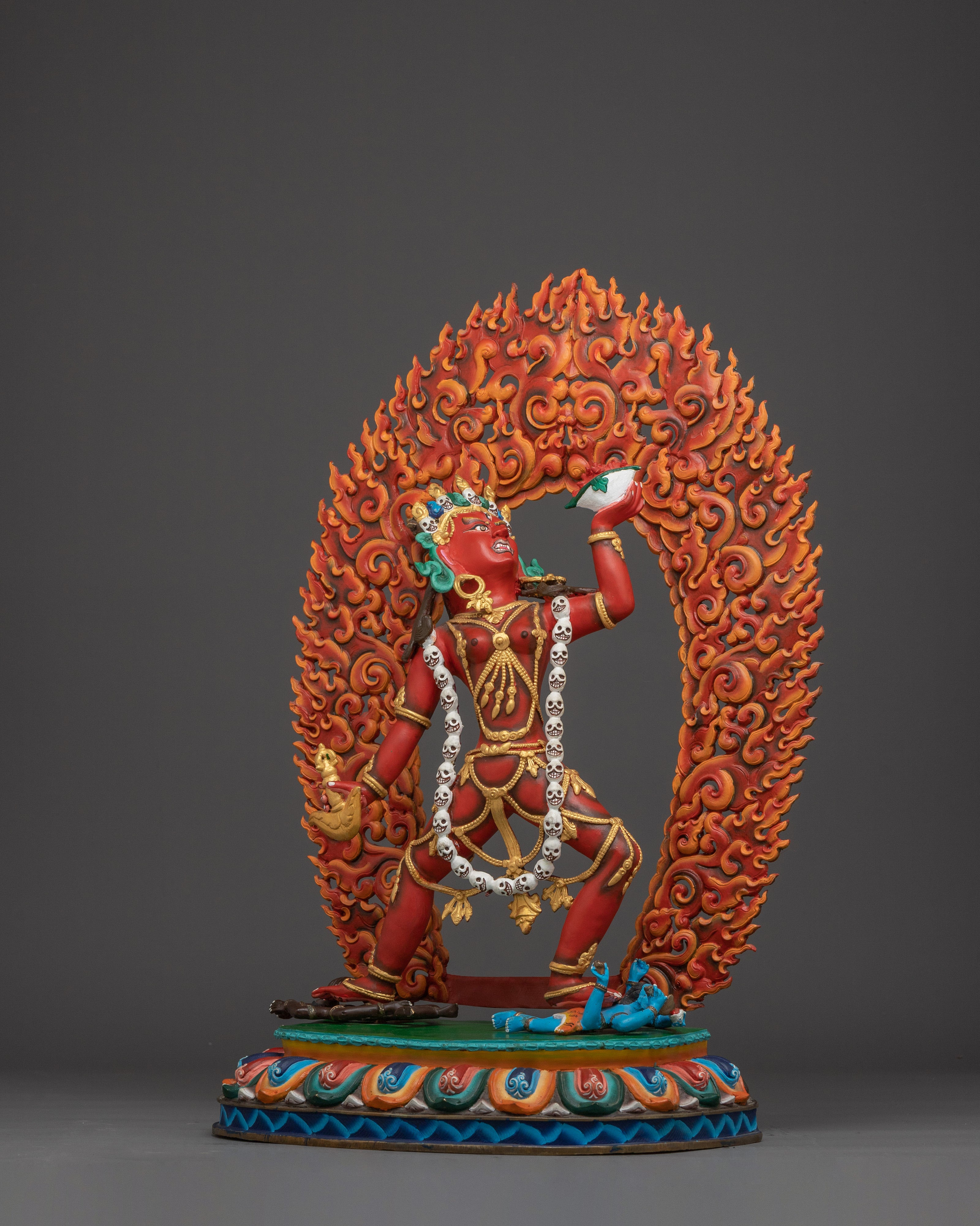 Tibetan Dakini Vajrayogini Copper Statue | The Fierce Queen of the Dakinis