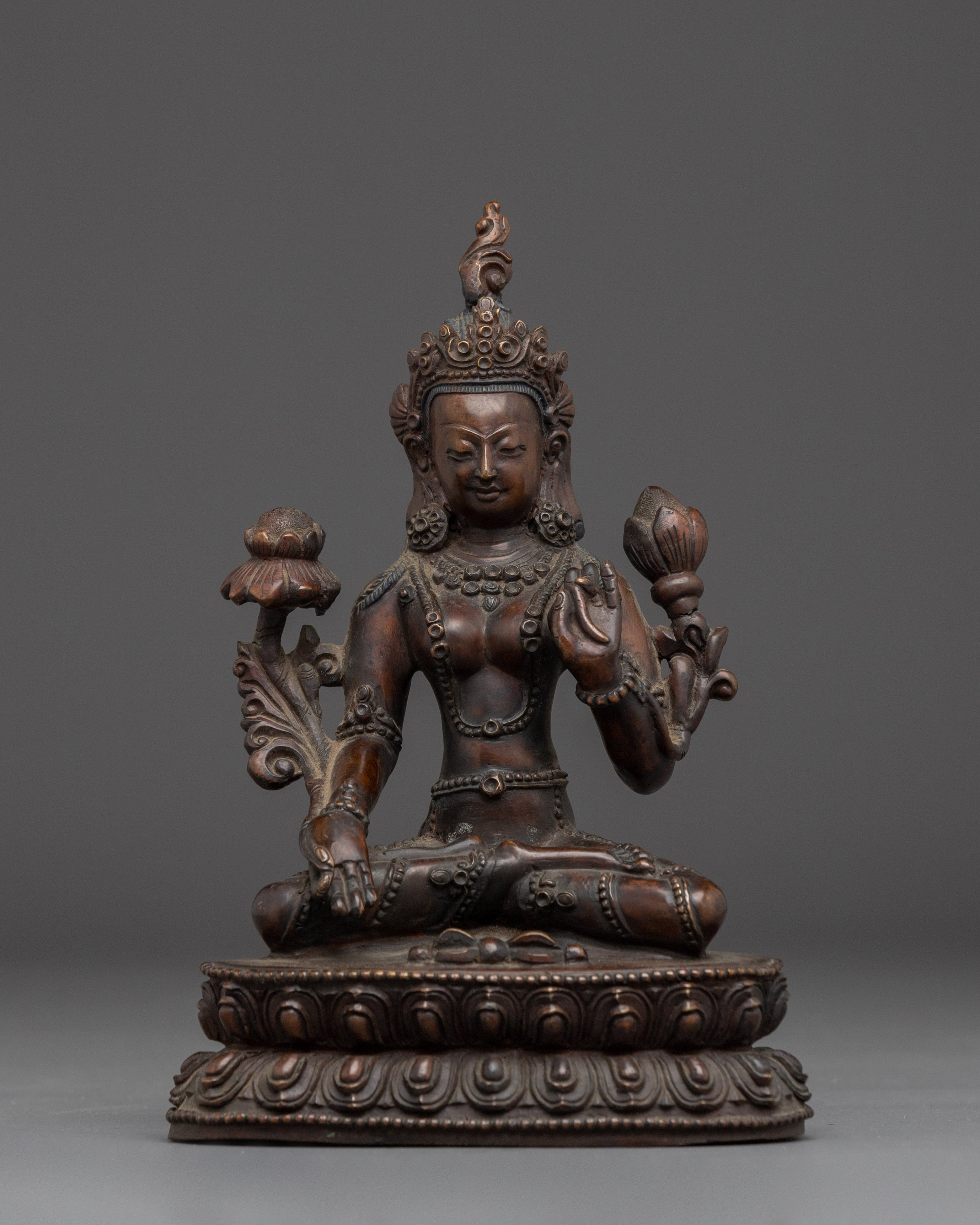 Boddhisattva Oxidized Set | Seven Tibetan Deities
