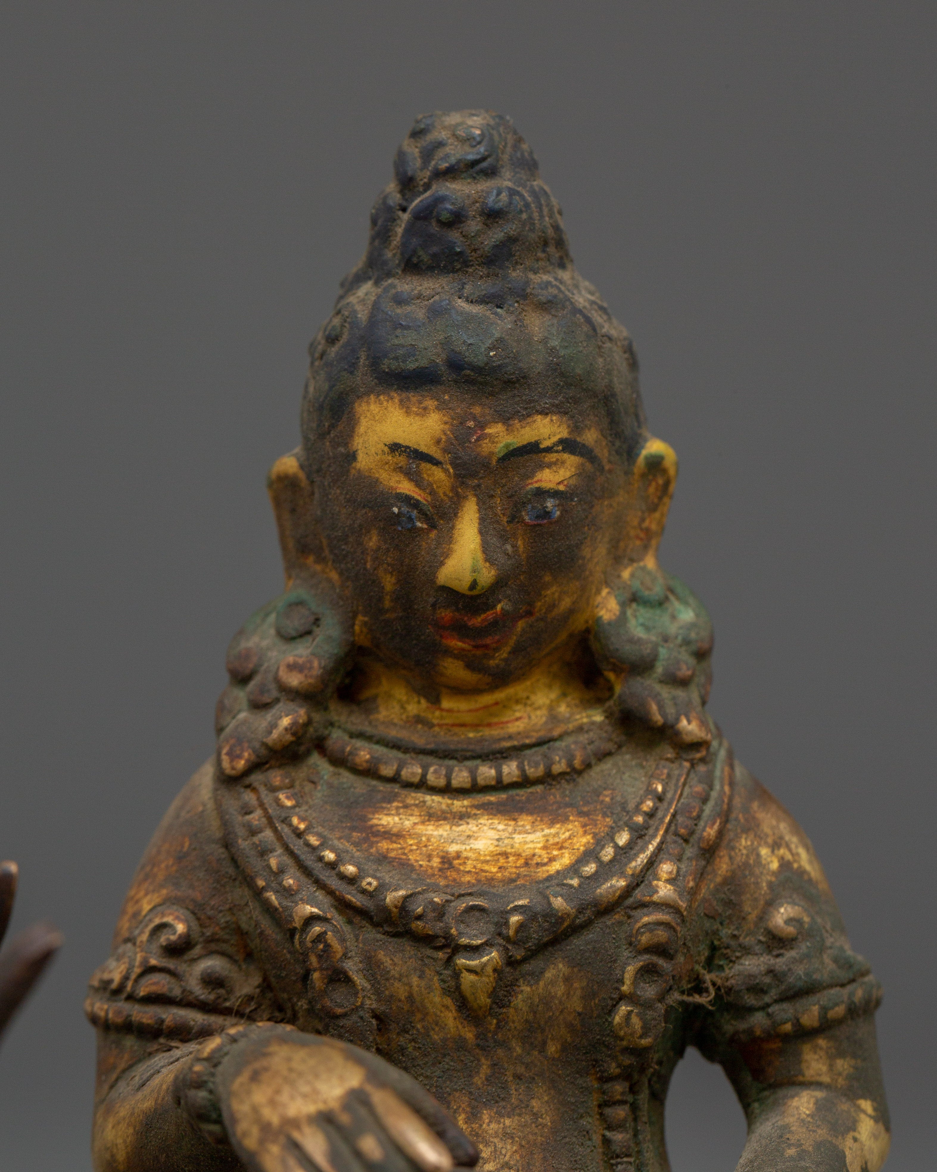 Serene Enlightened Siddhartha Gautama Sculpture | Handcrafted Buddhist Figurine