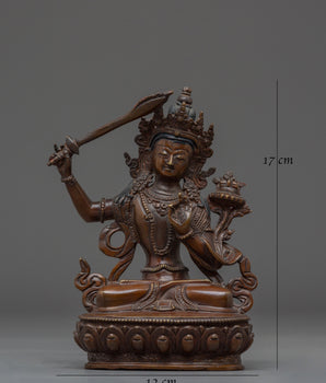 Himalayan Manjushri Sculpture | Symbol of Wisdom and Enlightenment