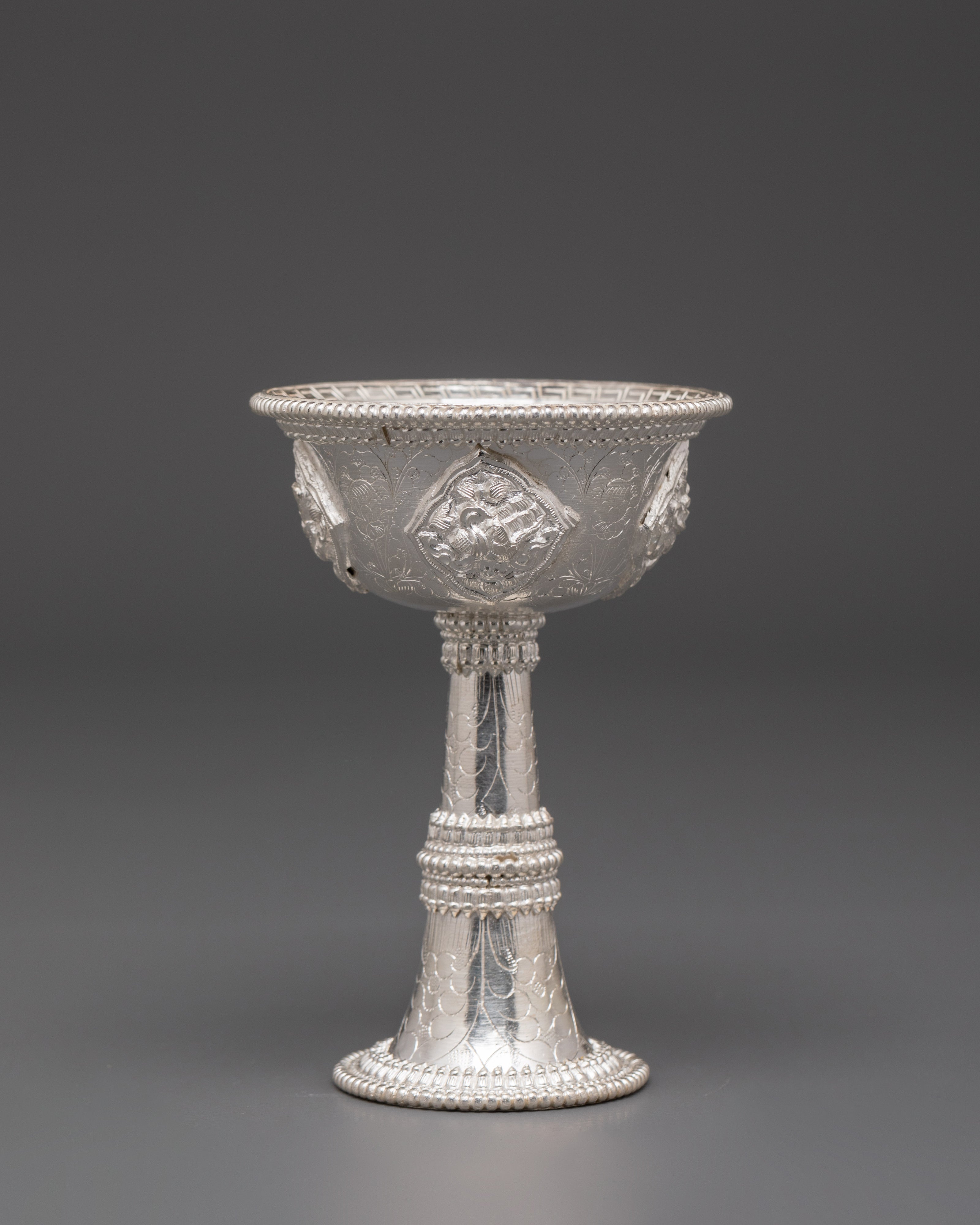 Himalayan Buddhist Serkyem Offering Set | Tibetan Ritual Offering Vessel