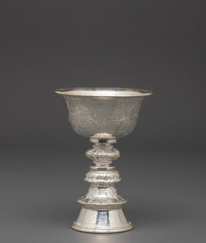 Silver Ritual Lamp | Enlightenment, and Spiritual Clarity