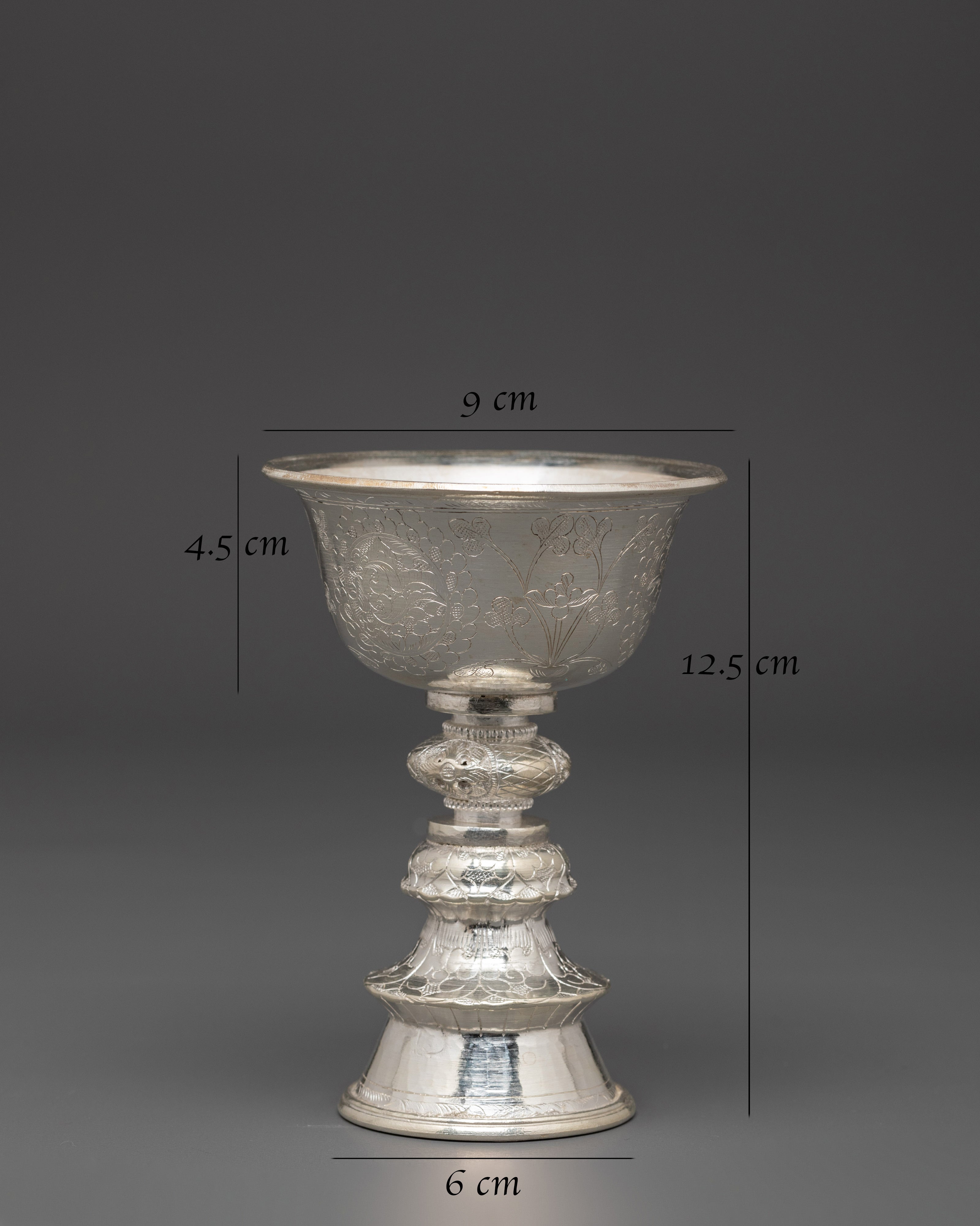 Silver Ritual Lamp | Enlightenment, and Spiritual Clarity
