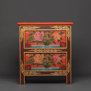 Tibetan Buddhist Drawer Box | Handcrafted Wooden Storage Box