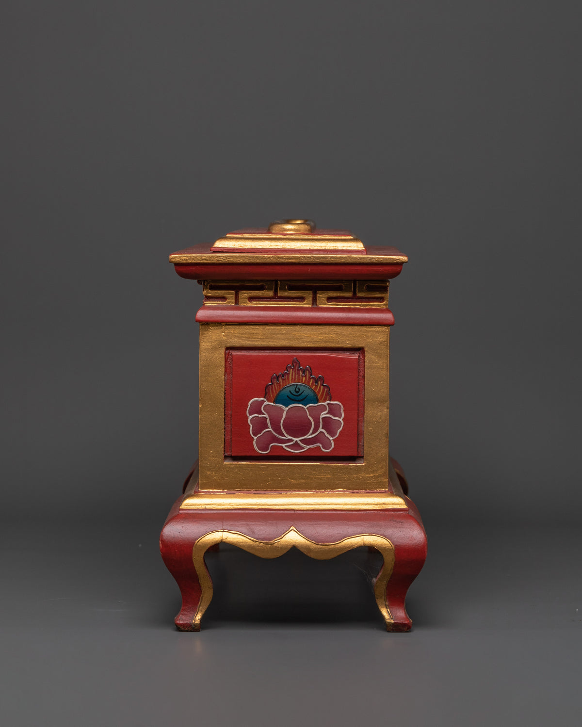 Tibetan Wooden Incense Burner | Buddhist Alter