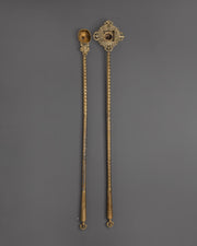 Tibetan Gangsa and Ganglu Set | Buddhist Ceremonial Altar Set