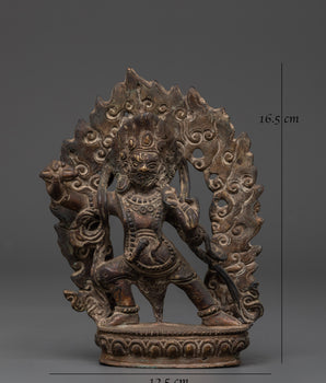 Tibetan Vajrapani Figurine | Protector Deity Statue