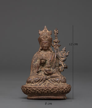 Handcrafted Guru Rinpoche Statue | Copper with Antique Finishing