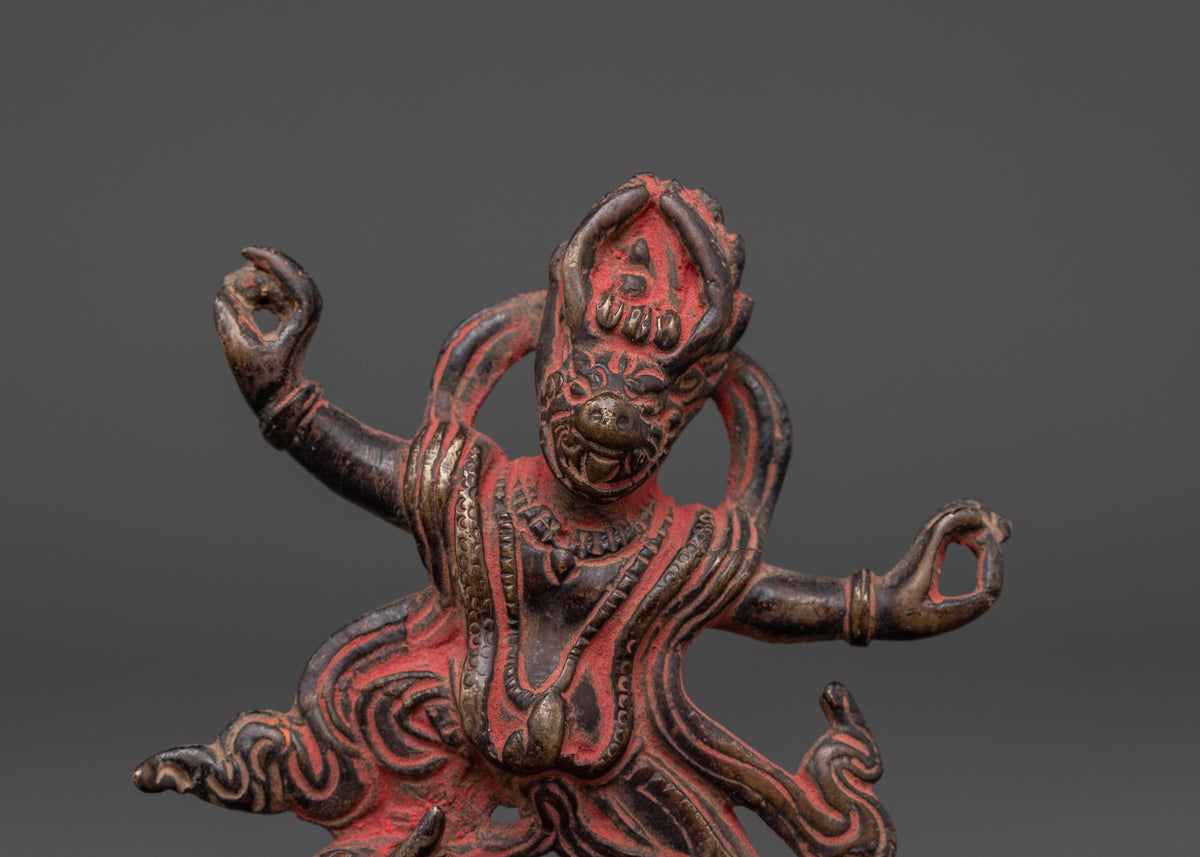 Sacred Yamantaka Sculpture | Spiritual Idol for Meditation