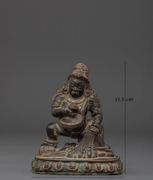 Sacred Black Dzambhala Statue | Tibetan Wealth Deity