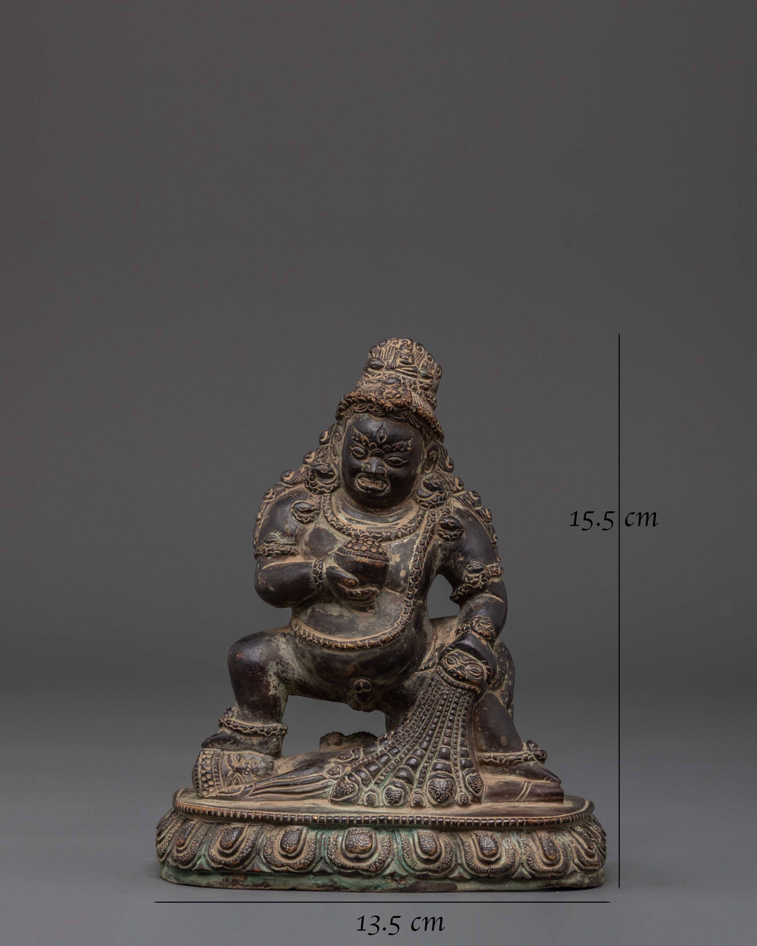 Sacred Black Dzambhala Statue | Tibetan Wealth Deity