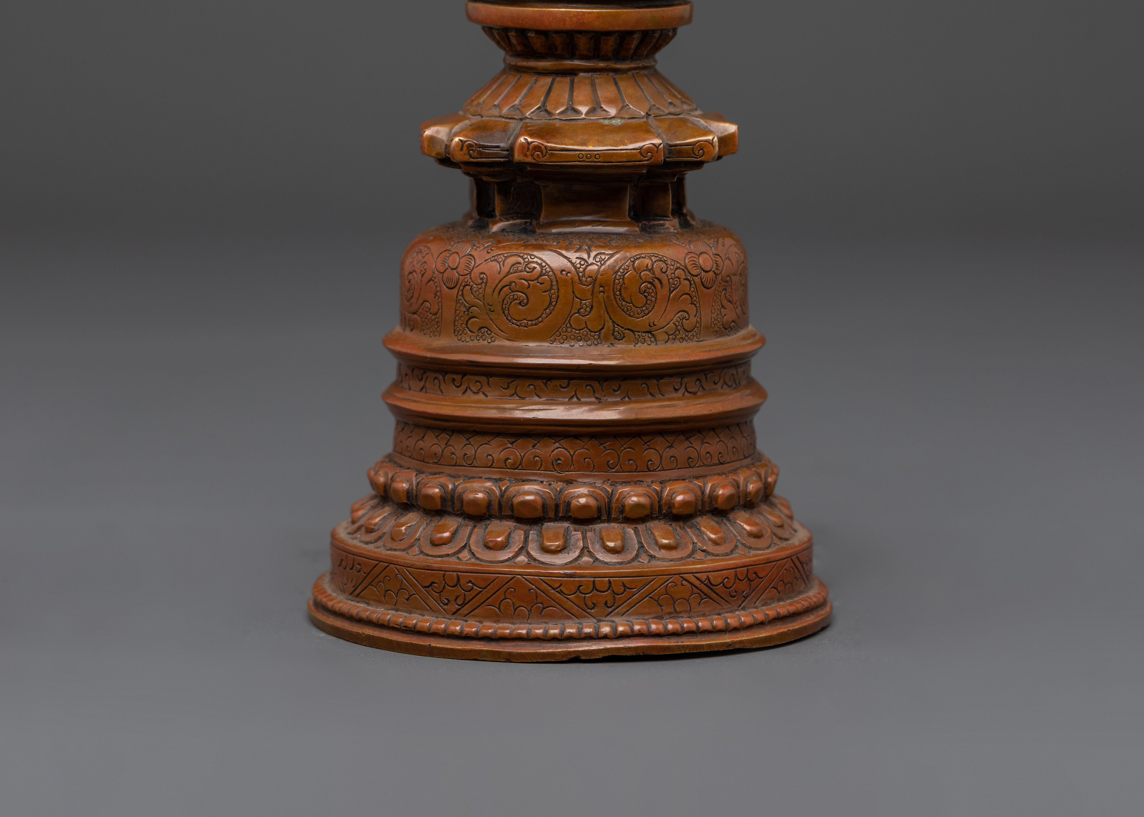 Decorative Buddhist Stupa | Tibetan Spiritual Monument Design
