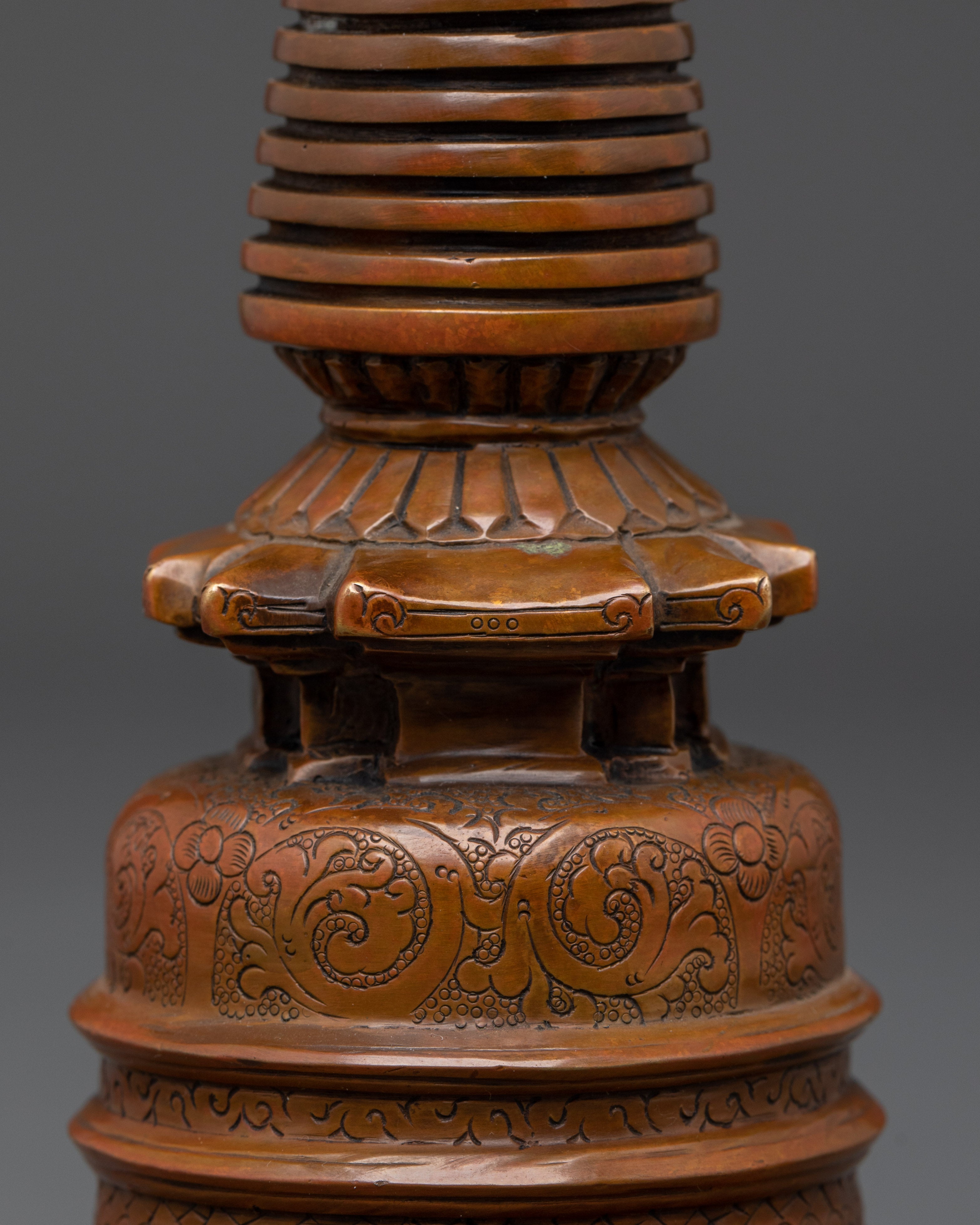 Decorative Buddhist Stupa | Tibetan Spiritual Monument Design