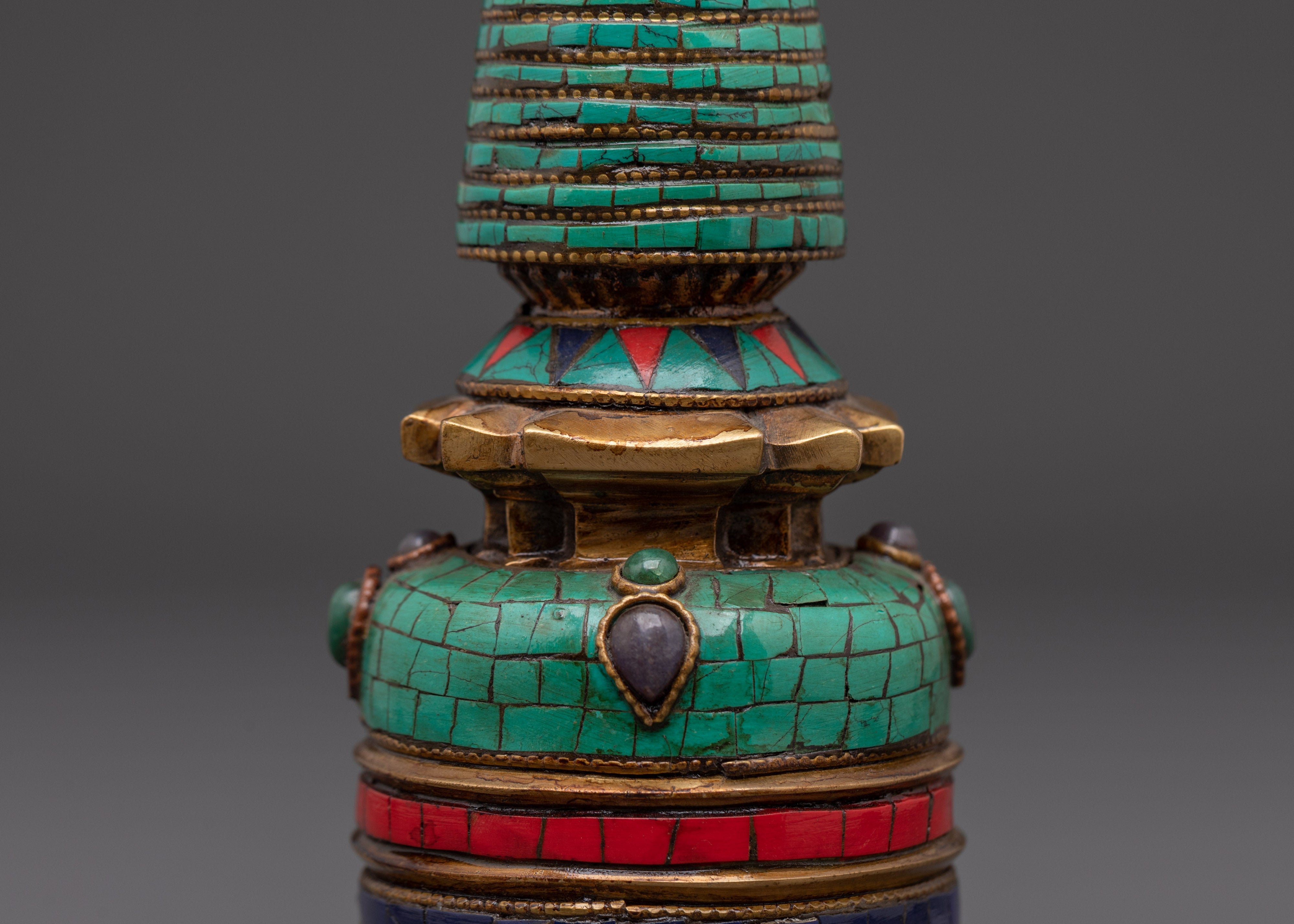 Tibetan Stupa for Meditation | Handcrafted Sacred Art for Spiritual Practice