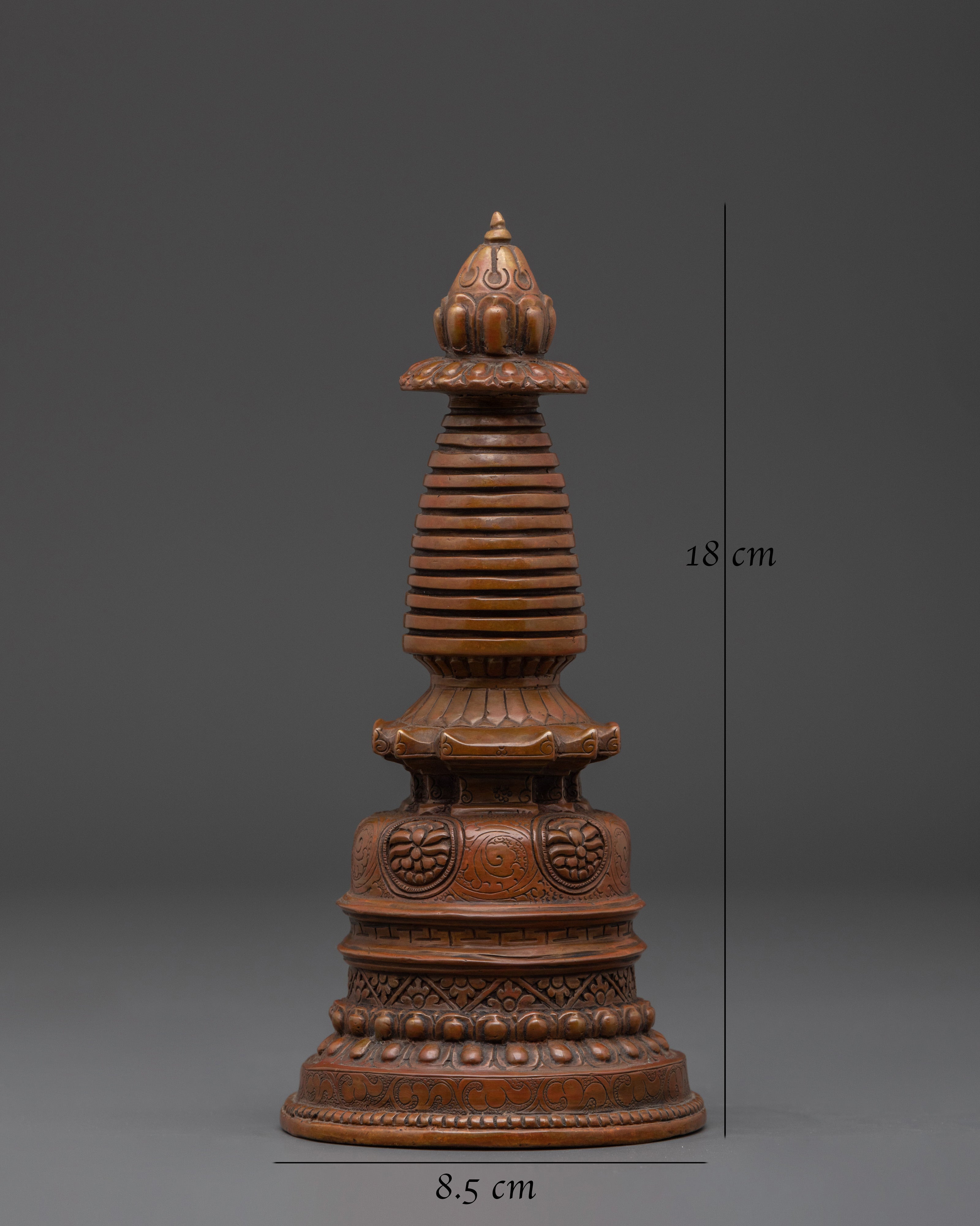 Handcrafted Traditional Stupa with Spiritual Symbolism