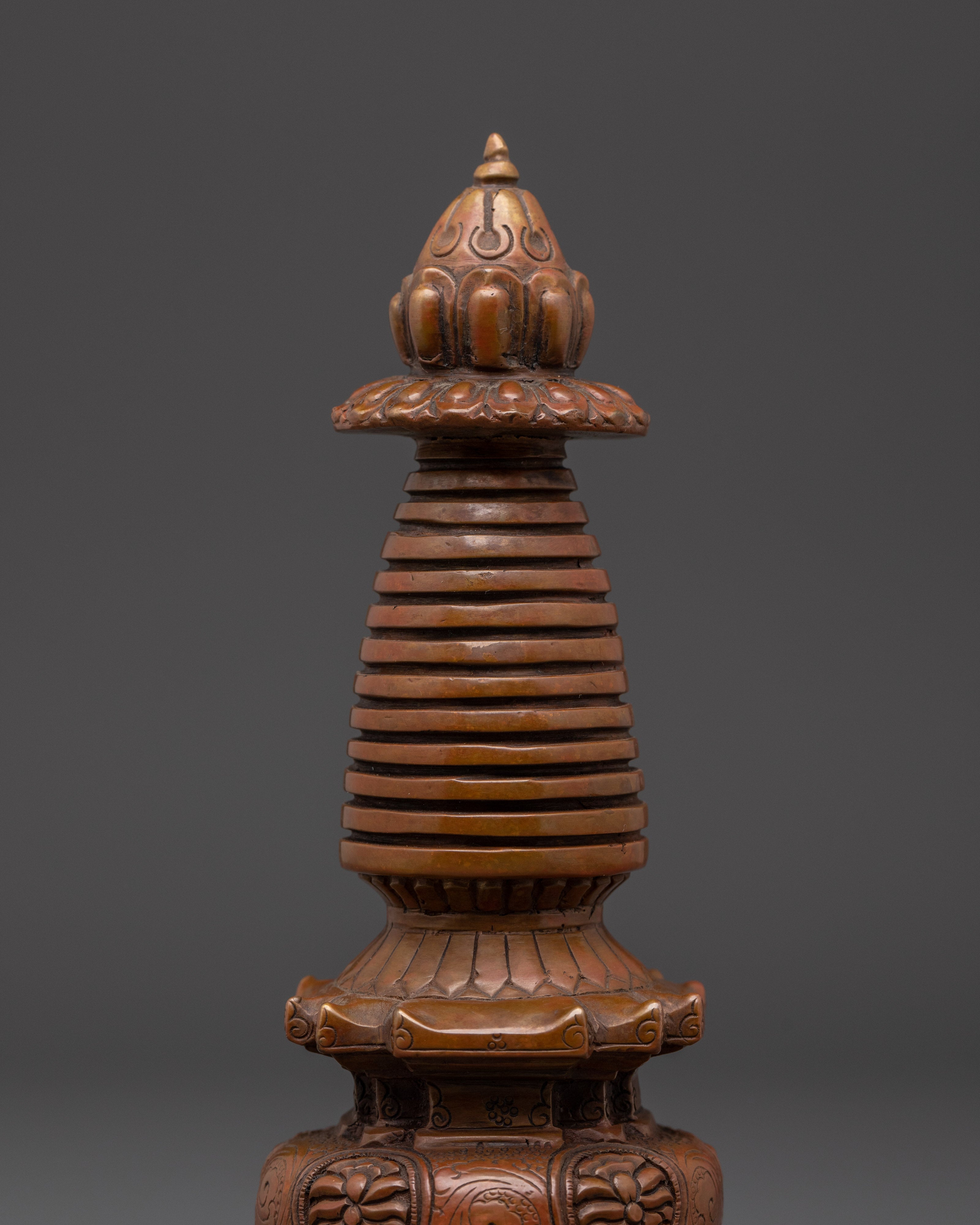 Handcrafted Traditional Stupa with Spiritual Symbolism