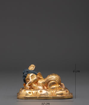 Sleeping Ganesha Figurine | Spiritual Home Decor