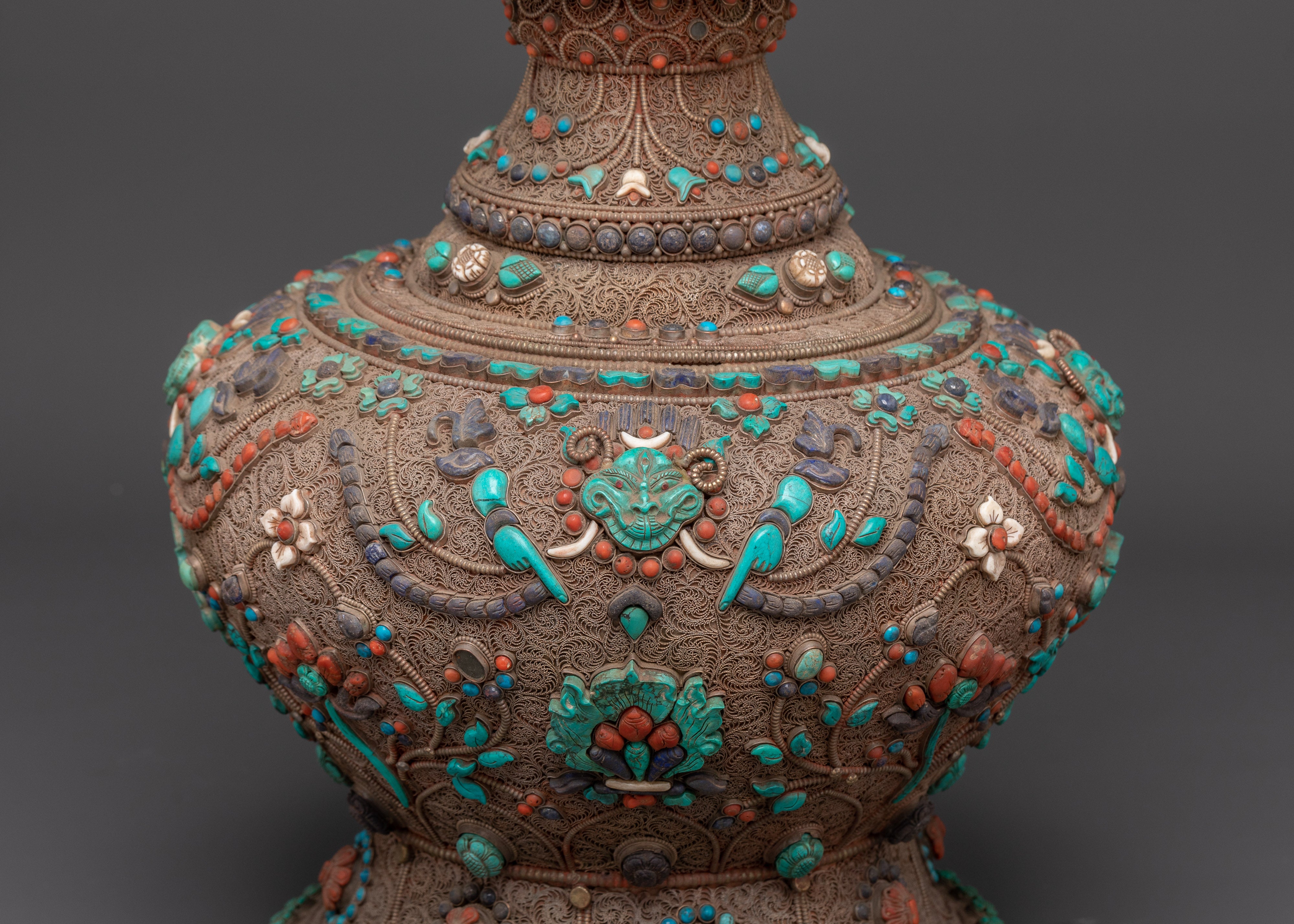 Buddhist Life vase | Sacred Ritual Vase for Meditation