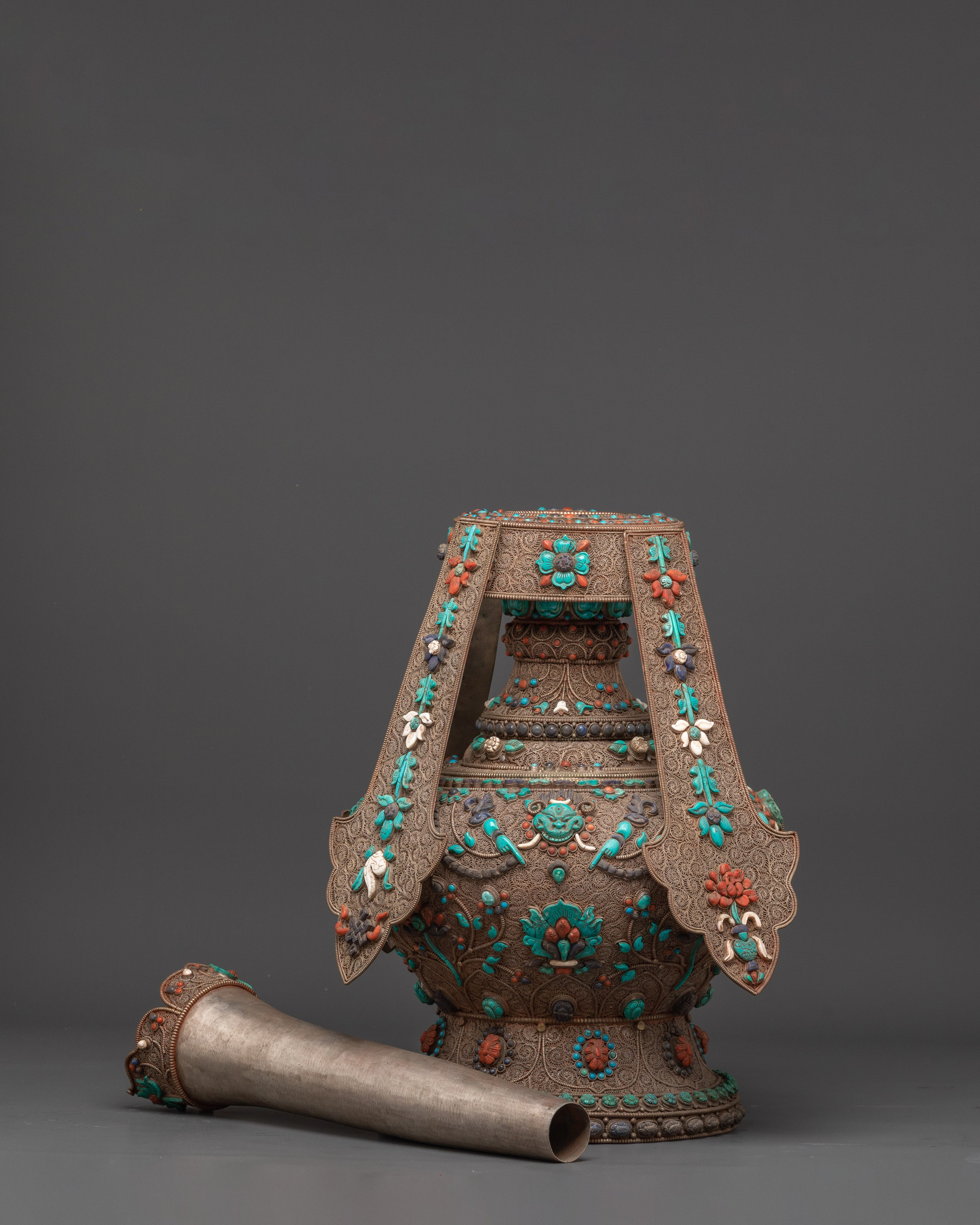 Buddhist Life vase | Sacred Ritual Vase for Meditation