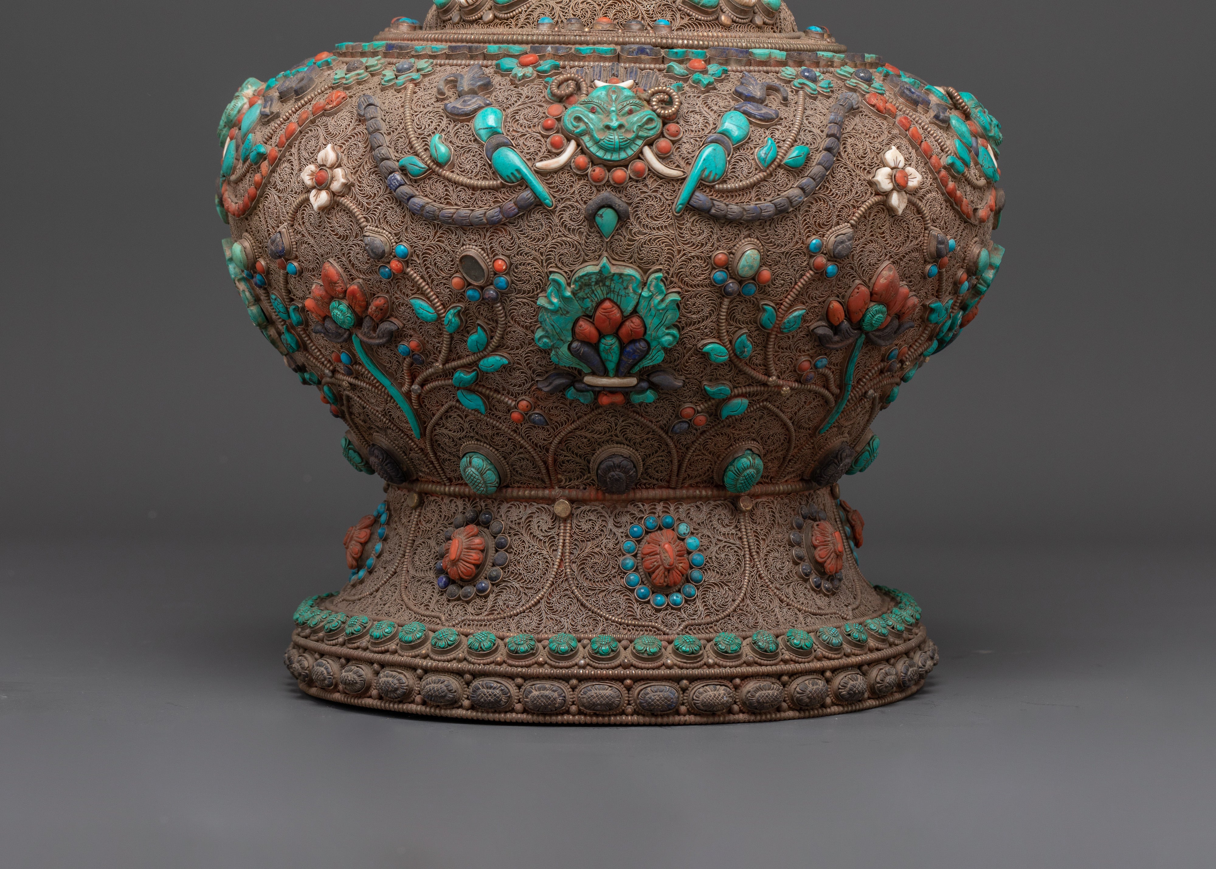 Buddhist Life vase | Sacred Ritual Vase for Meditation