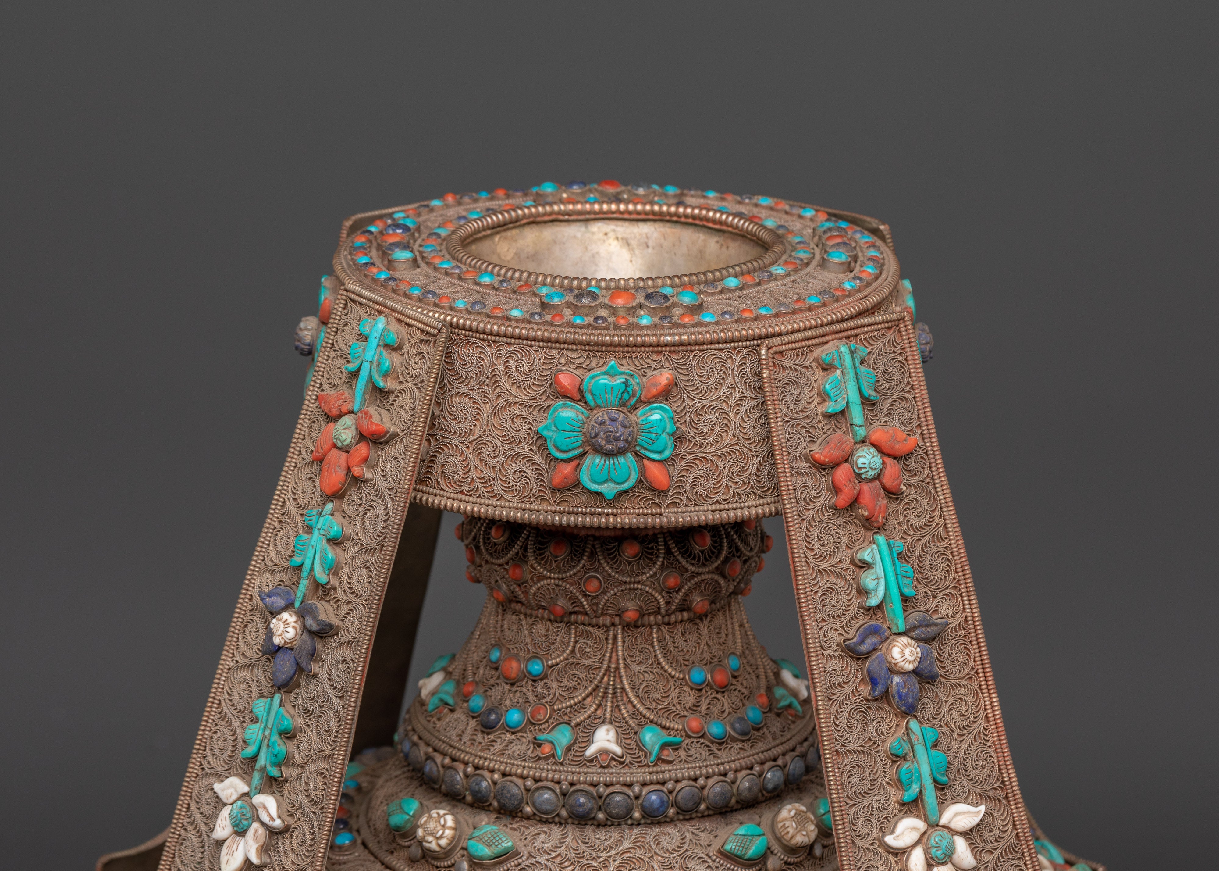 Buddhist Life vase | Sacred Ritual Vase for Meditation