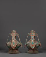 Buddhist Life vase 