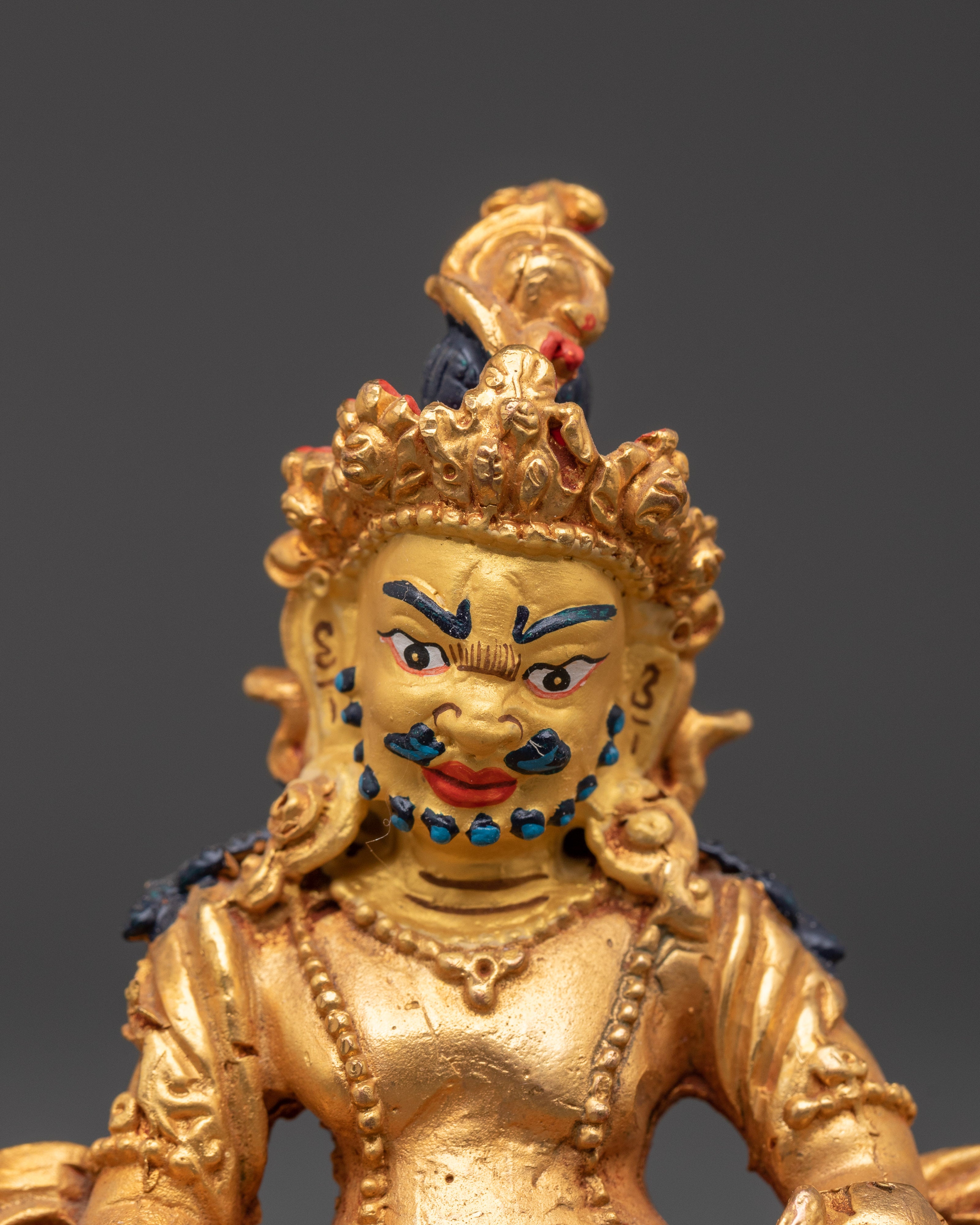 Dzambhala Wealth Deity Sculpture | Kubera Prosperity Buddha Statue