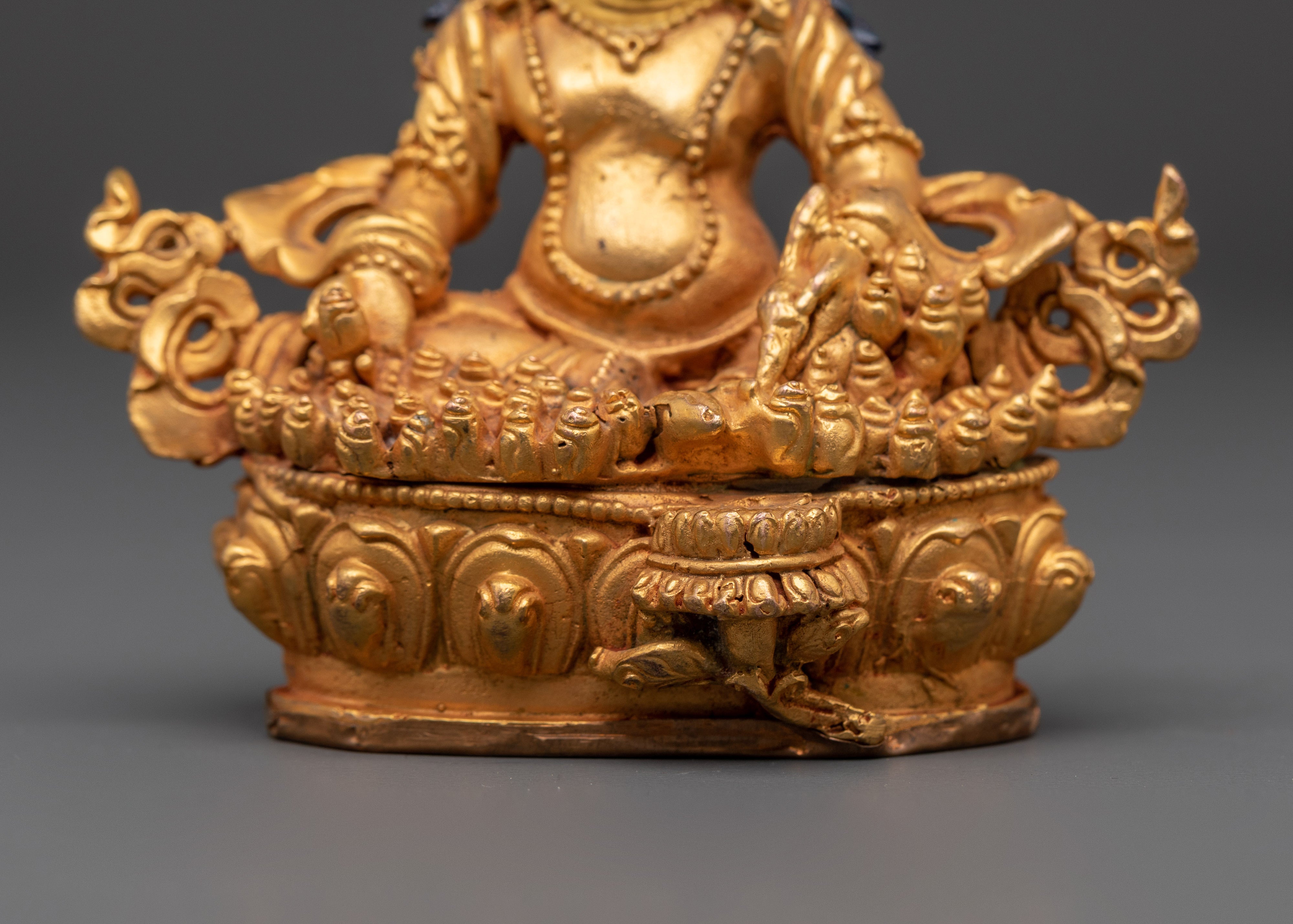 Dzambhala Wealth Deity Sculpture | Kubera Prosperity Buddha Statue