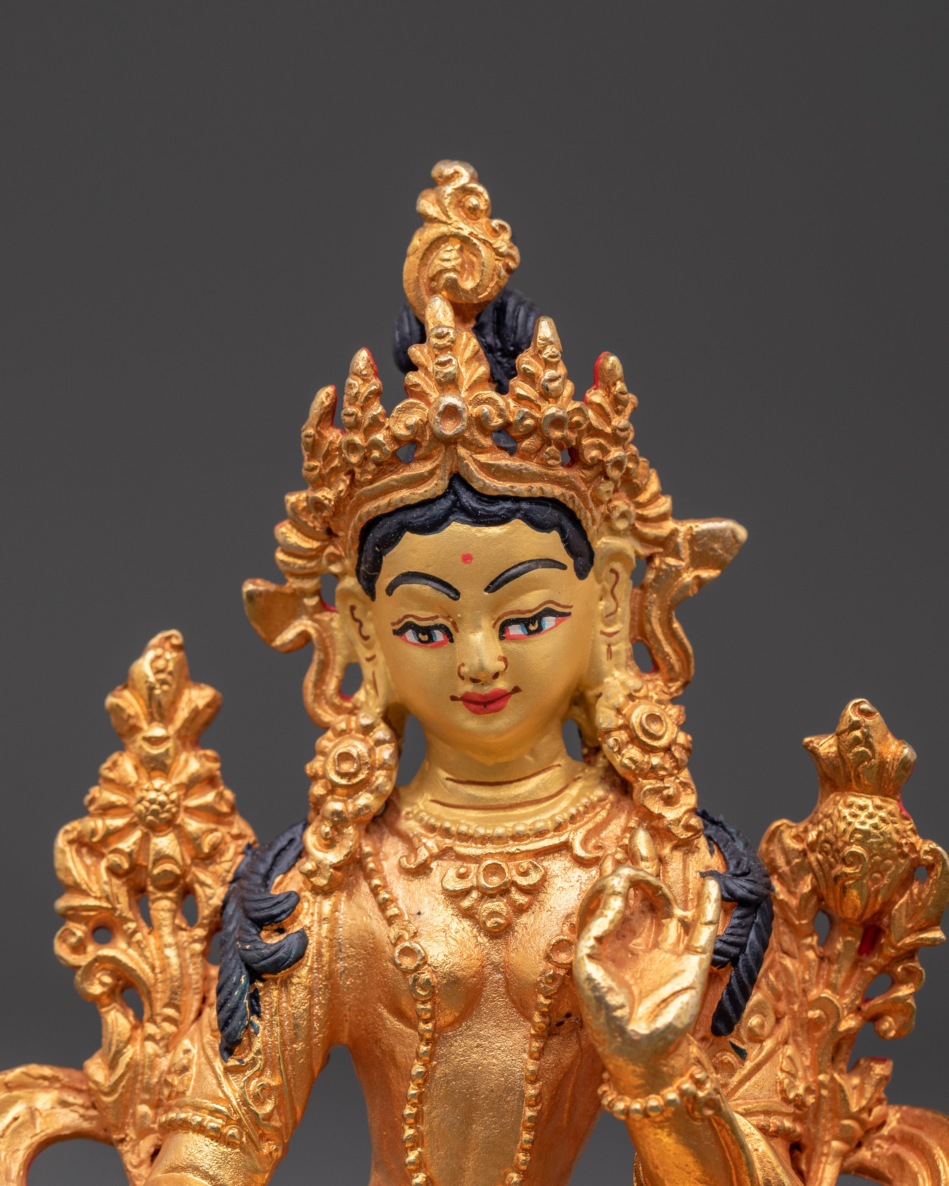 Handcrafted Shyama Tara Sculpture | Spiritual Buddha Statue for Meditation and Peace