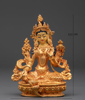 Handcrafted Shyama Tara Sculpture | Spiritual Buddha Statue for Meditation and Peace