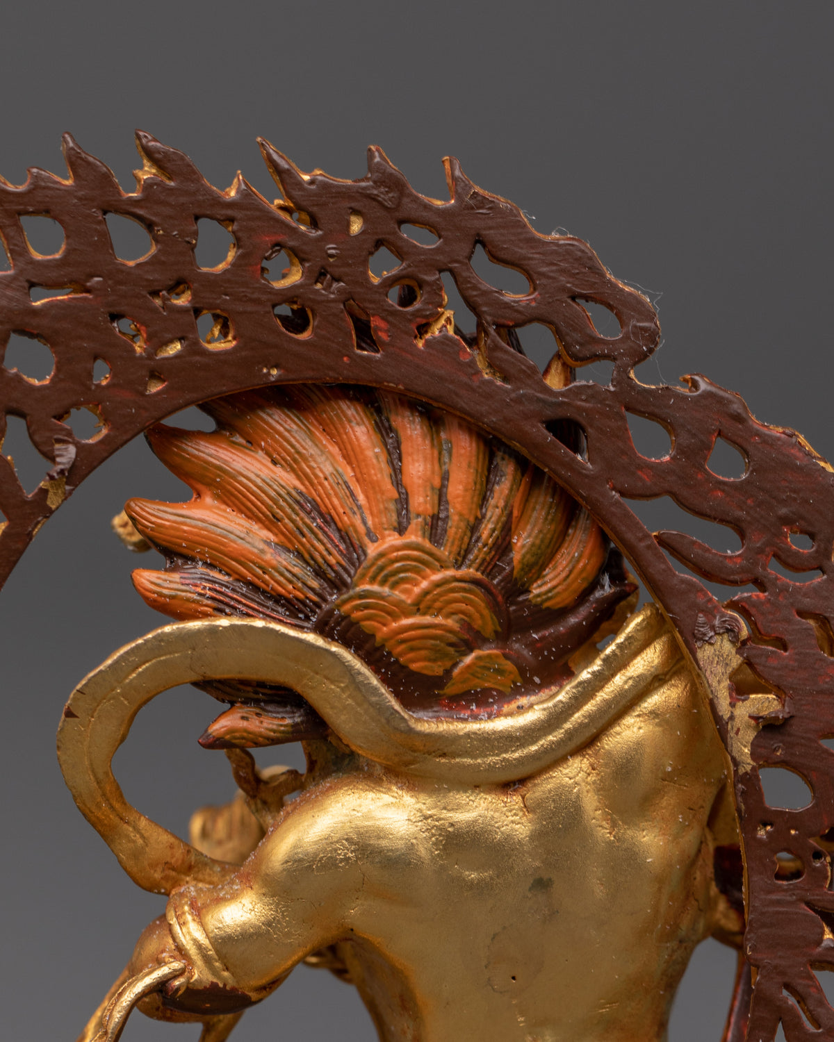 Sacred Vajrapani Sculpture | Tibetan Buddhist Protector Statue