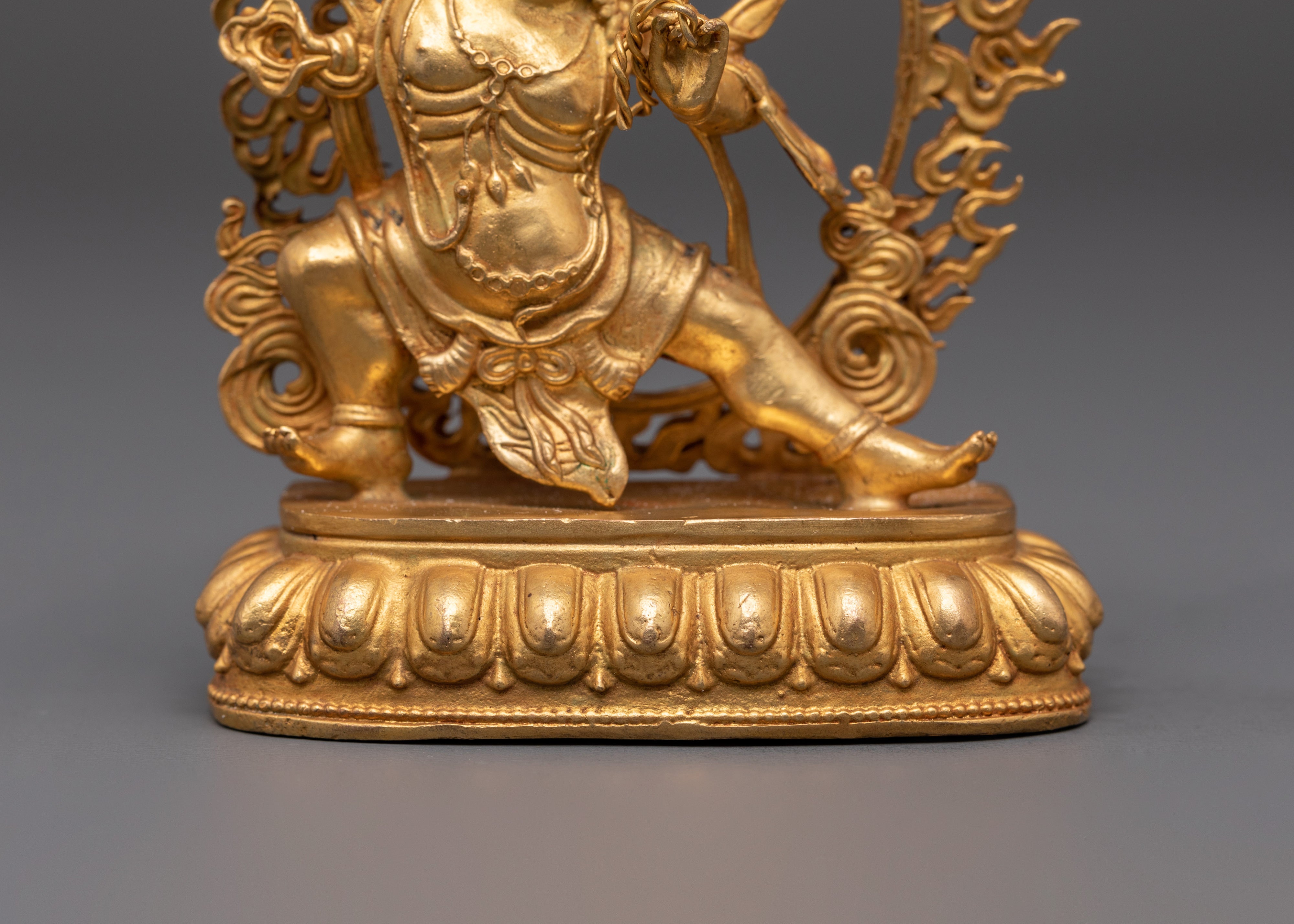 Sacred Vajrapani Sculpture | Tibetan Buddhist Protector Statue