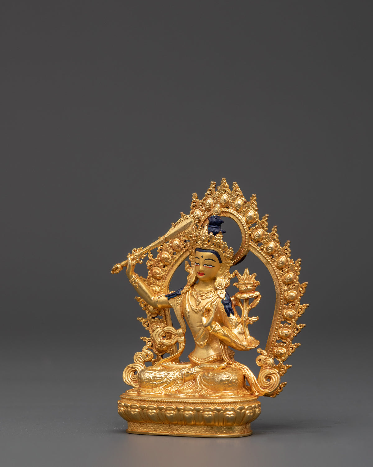 Traditional Manjushri Figurine | Symbol of Wisdom and Enlightenment