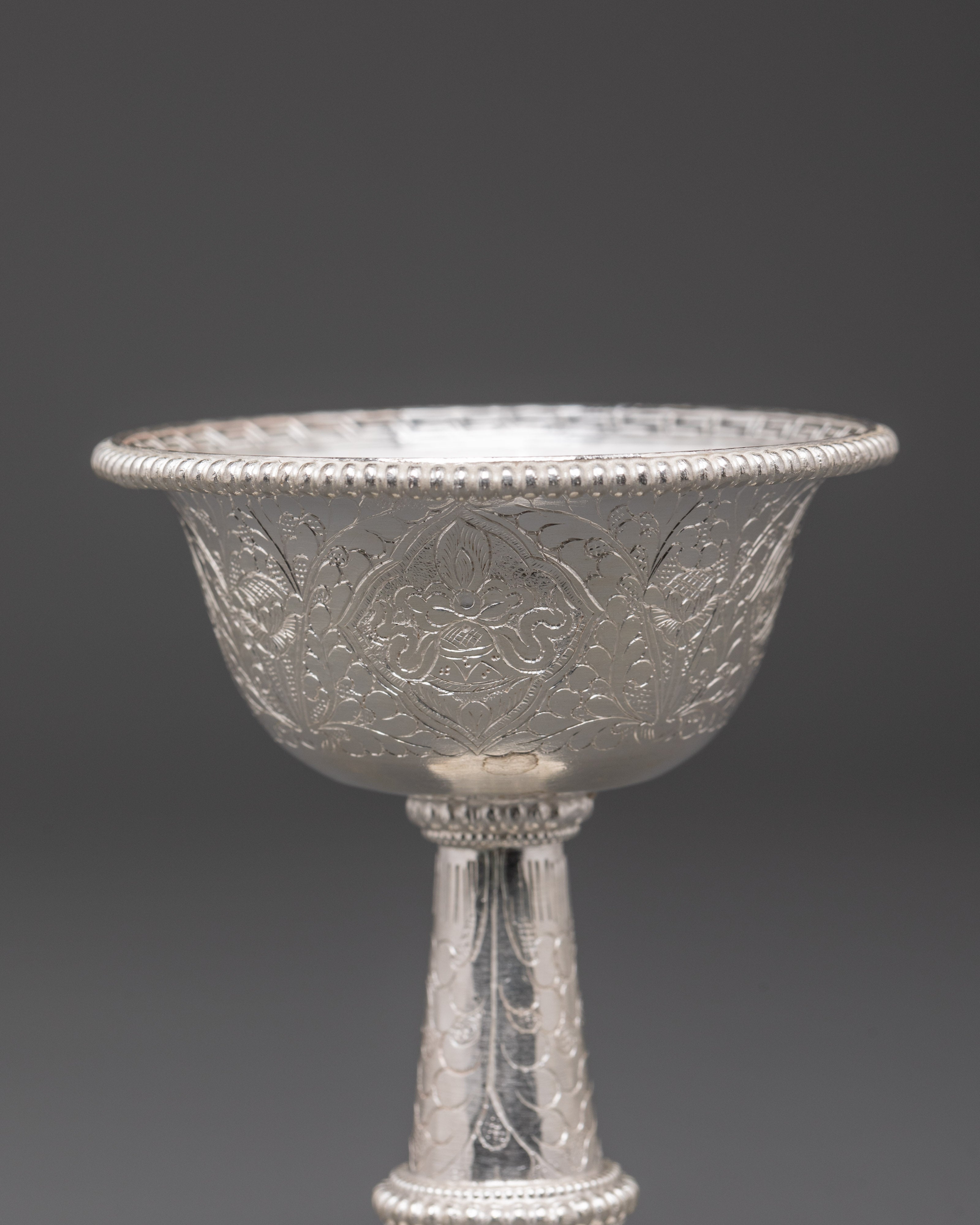 Traditional Silver Serkyem Offering Set | Perfect for Rituals and Ceremonial Offerings
