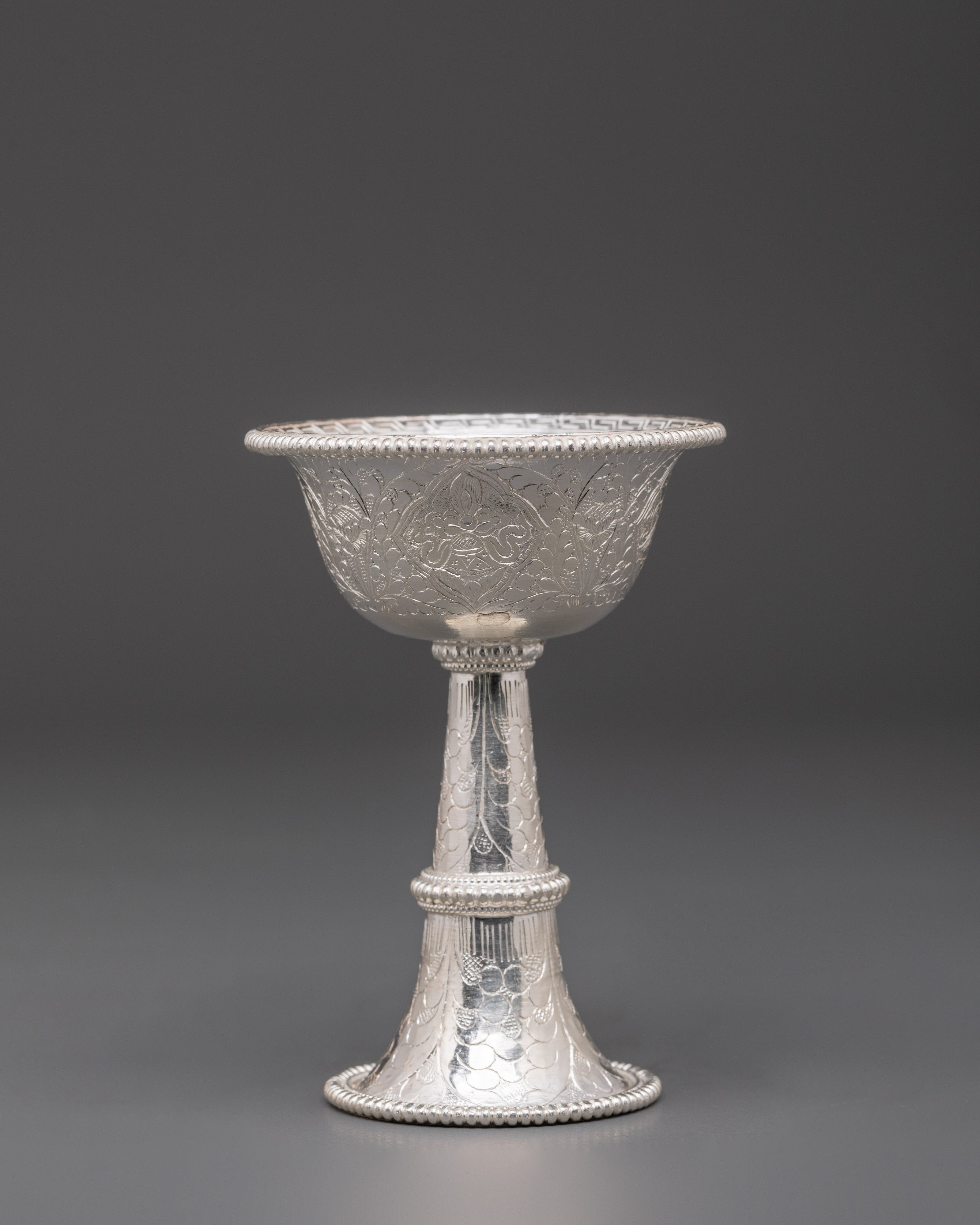 Traditional Silver Serkyem Offering Set | Perfect for Rituals and Ceremonial Offerings