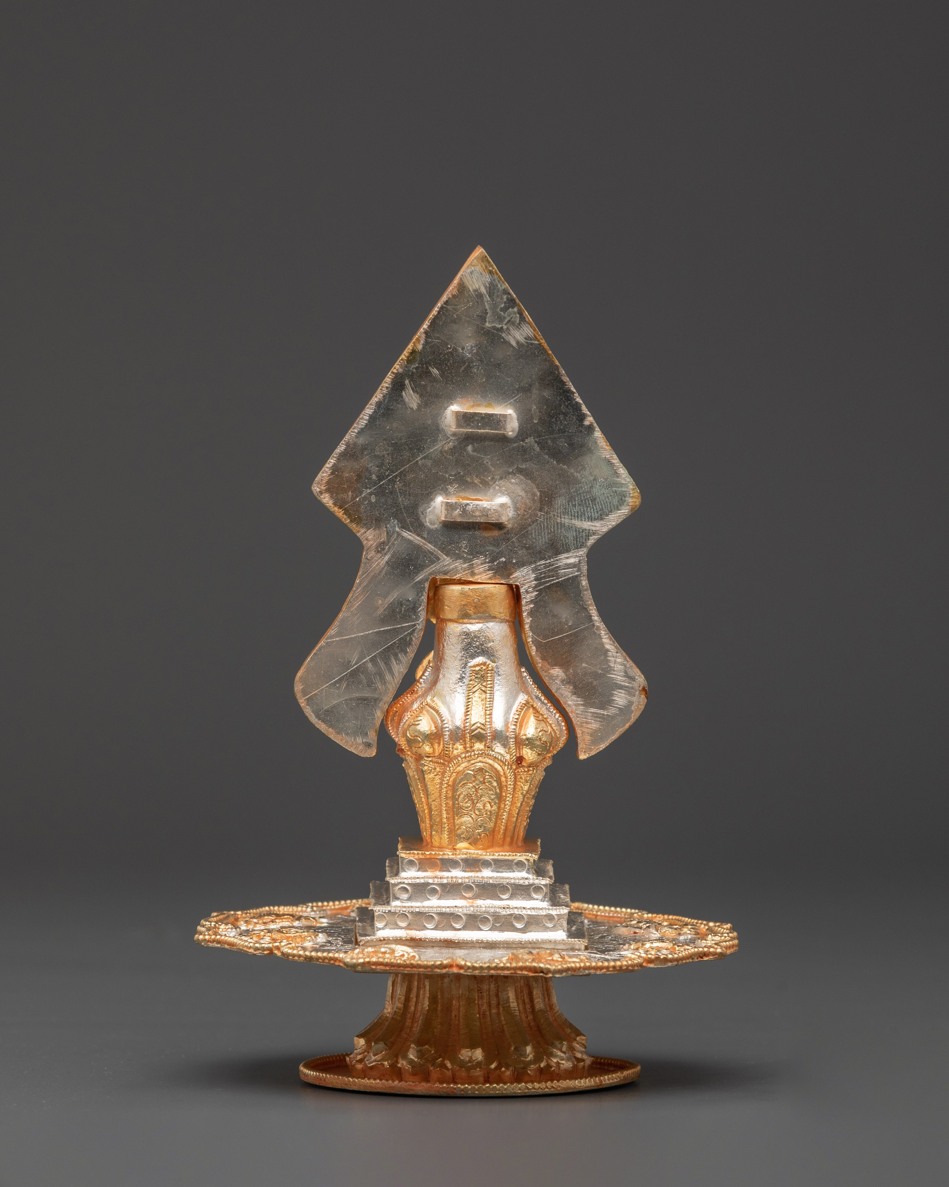 Silver, Gold Plated Torma | Ritual Offering