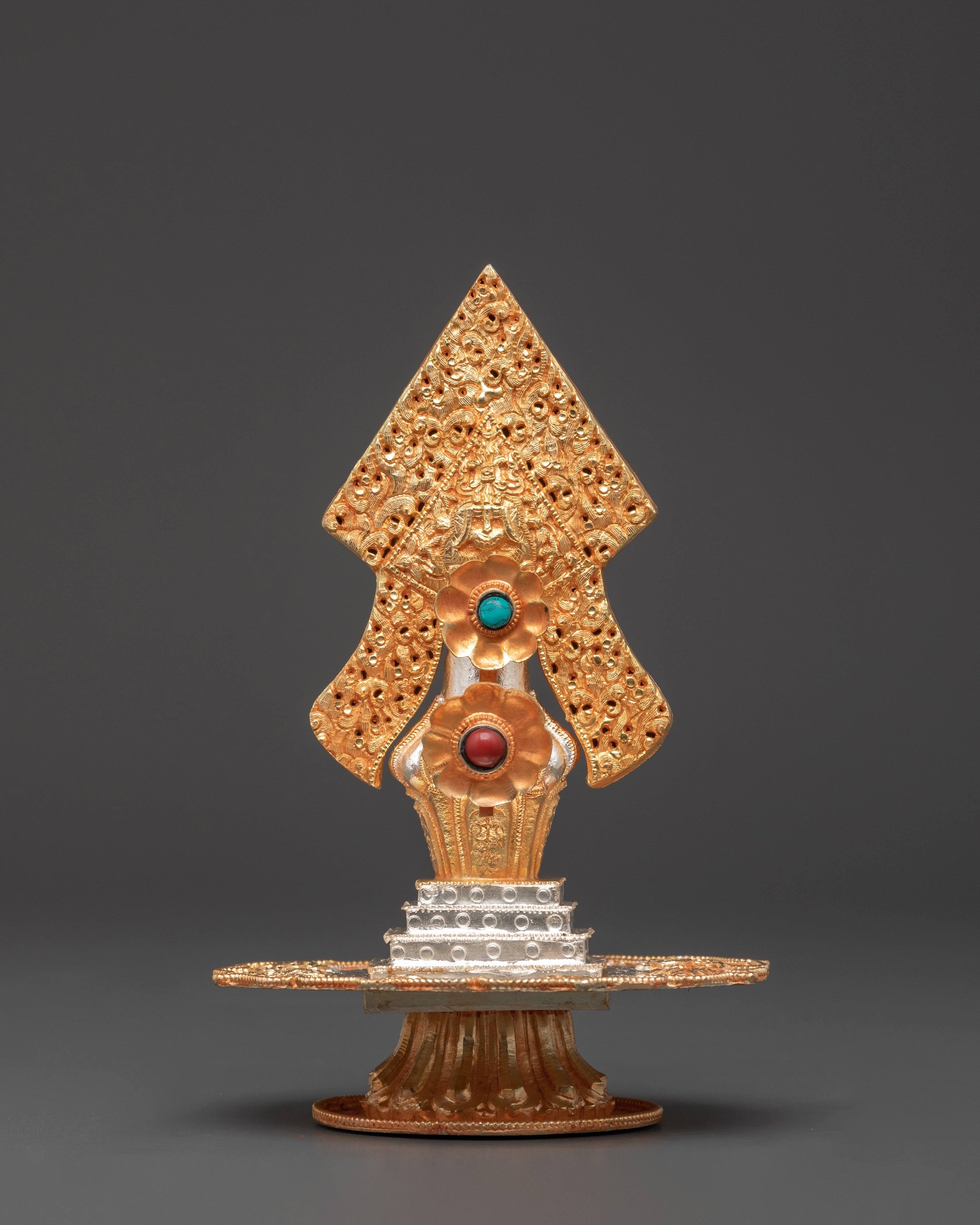 Silver, Gold Plated Torma