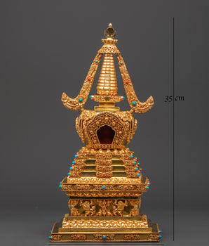 Sacred Tibetan Stupa for Spiritual Growth | Buddhist Symbol for Peace and Meditation