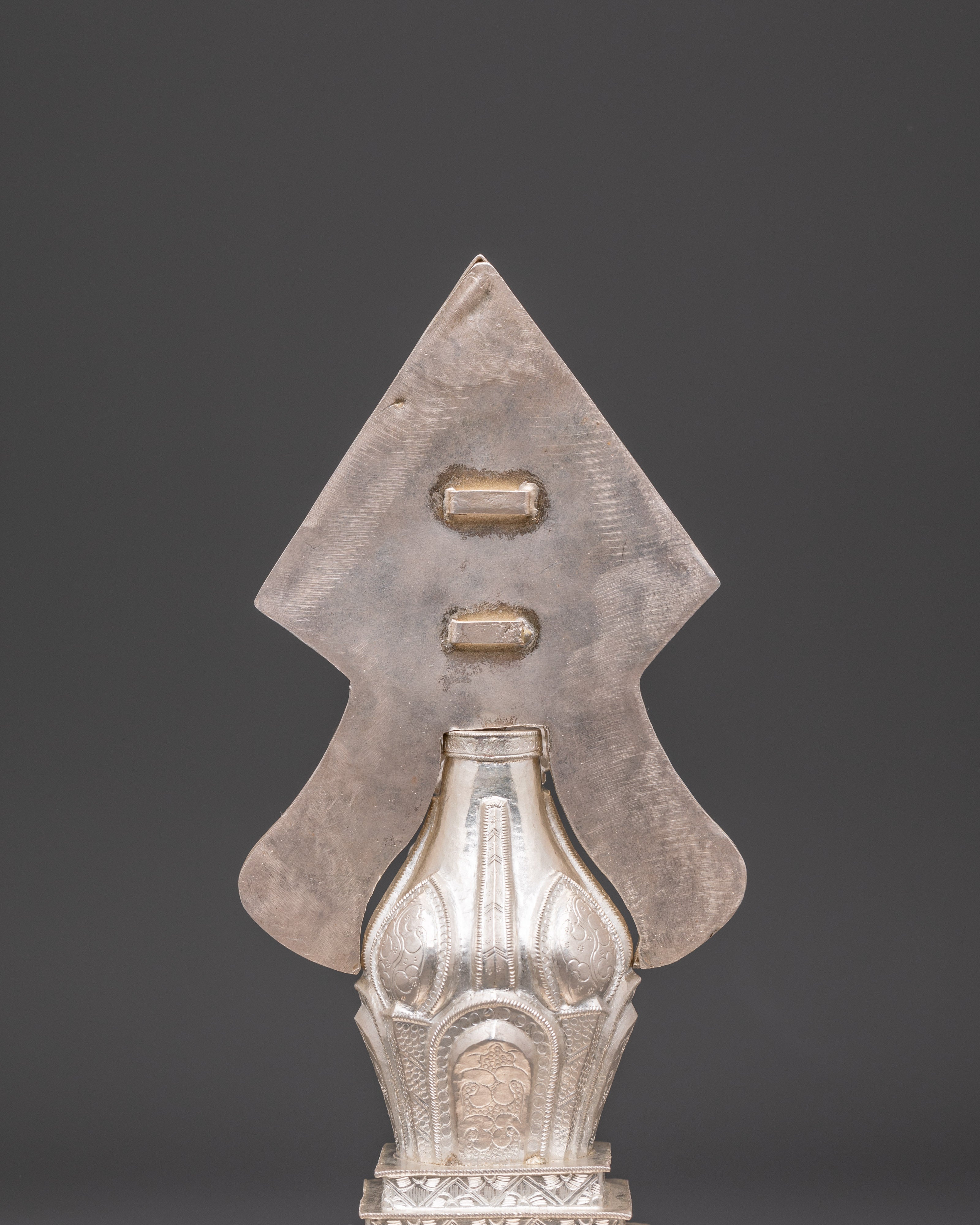Buddhist Torma Ritual for Offering | Silver with Coral and Turquoise