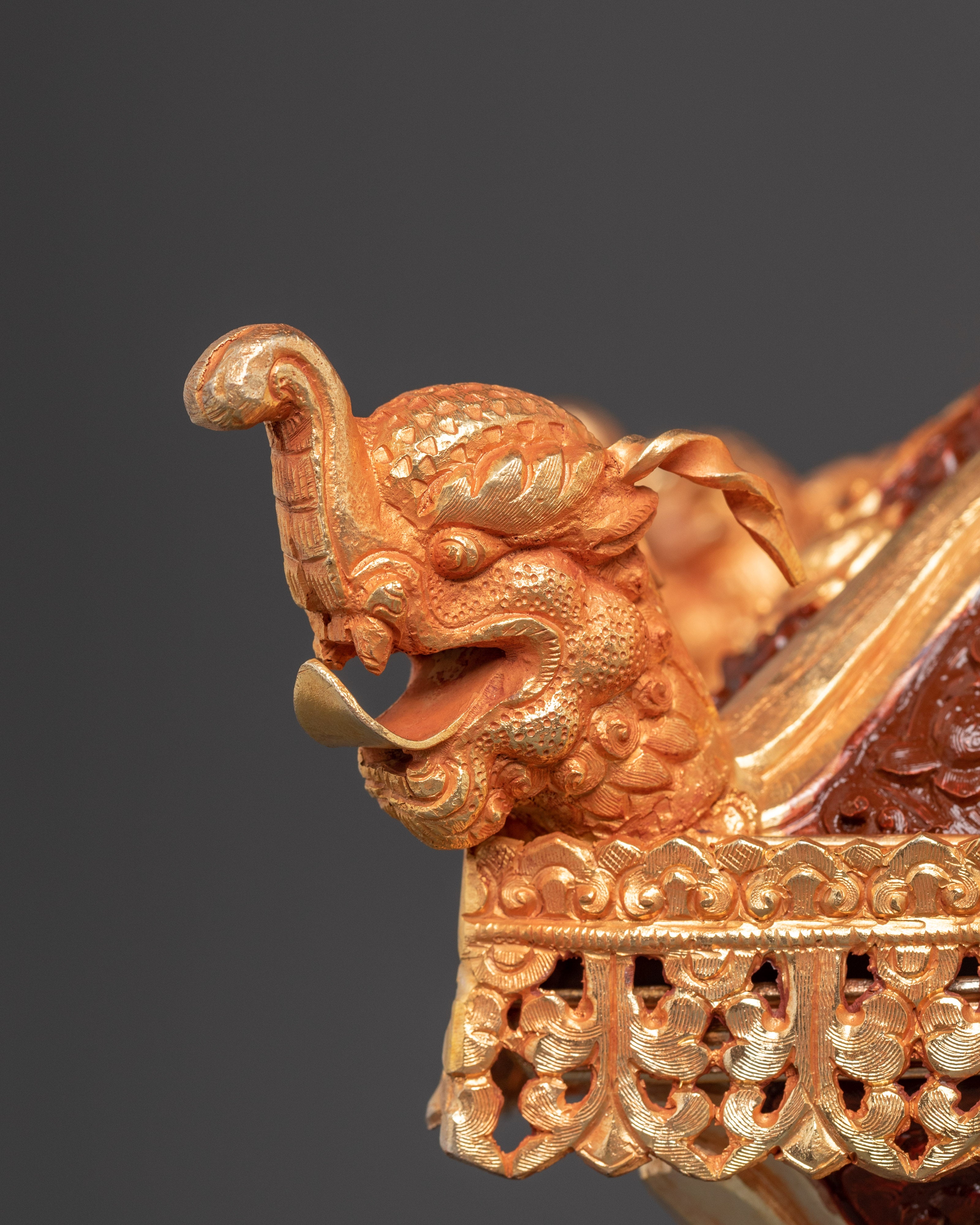 Sacred Ritual Incense Burner | Gold-Plated Copper Burner for Meditation
