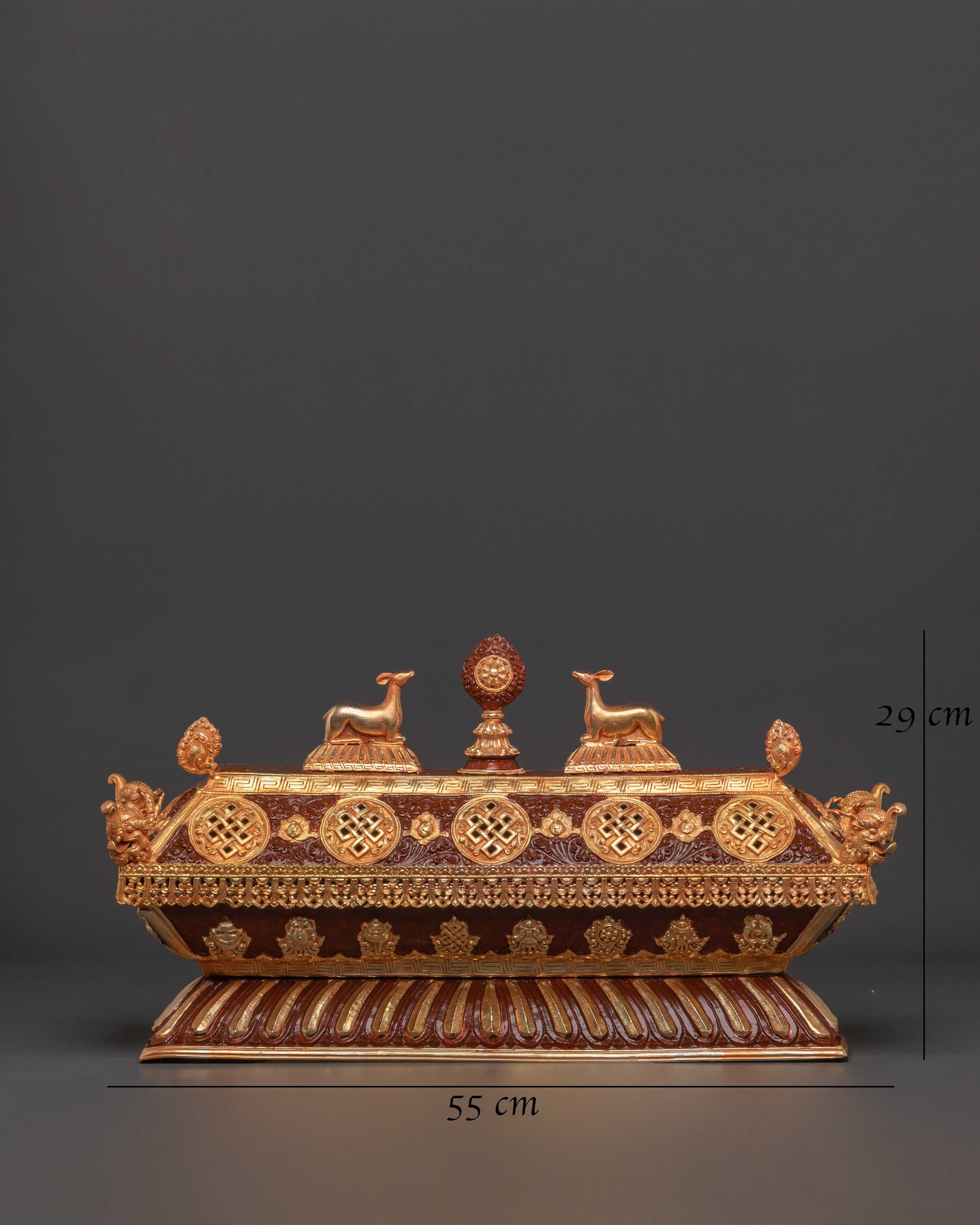 Sacred Ritual Incense Burner | Gold-Plated Copper Burner for Meditation