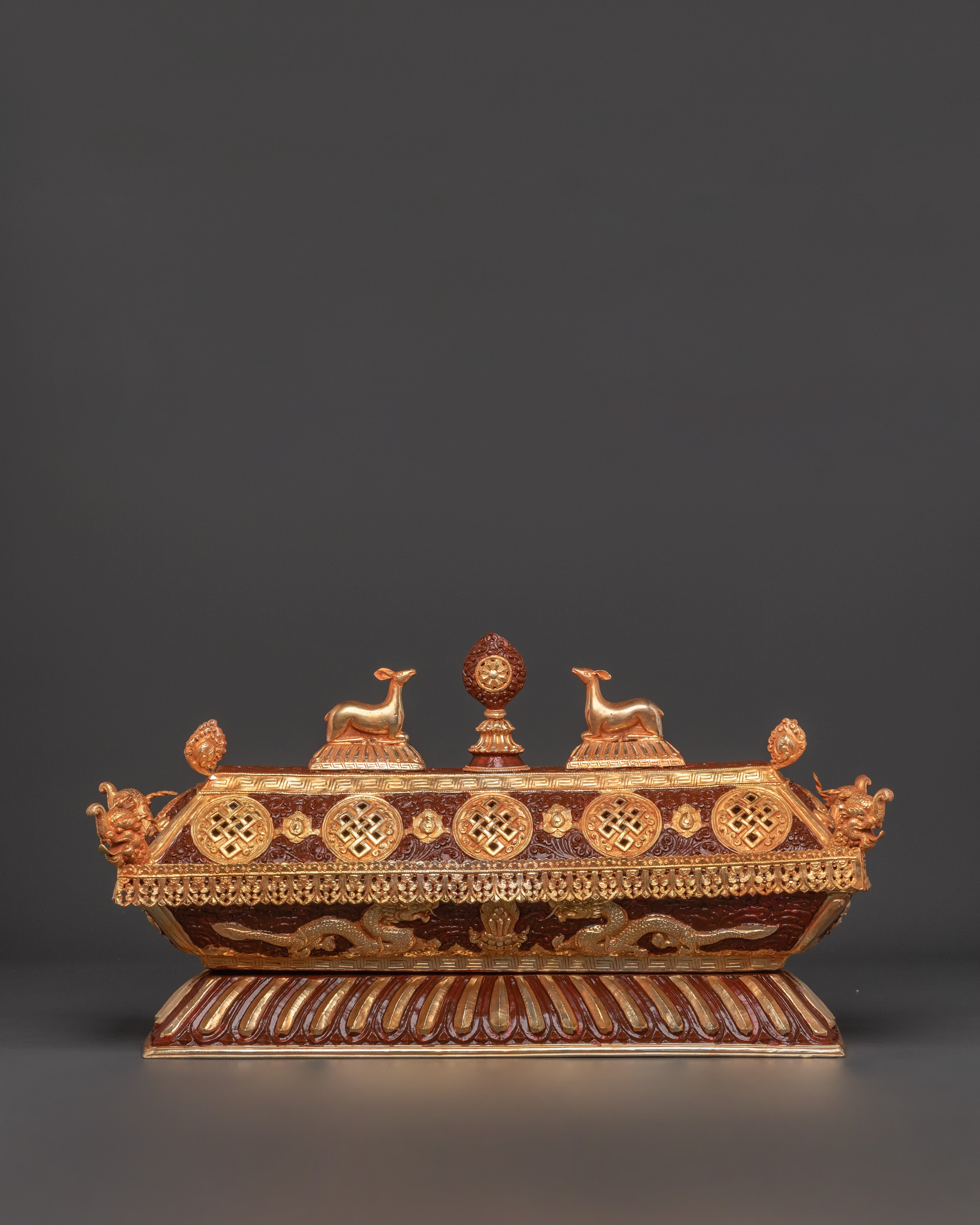 Sacred Ritual Incense Burner | Gold-Plated Copper Burner for Meditation