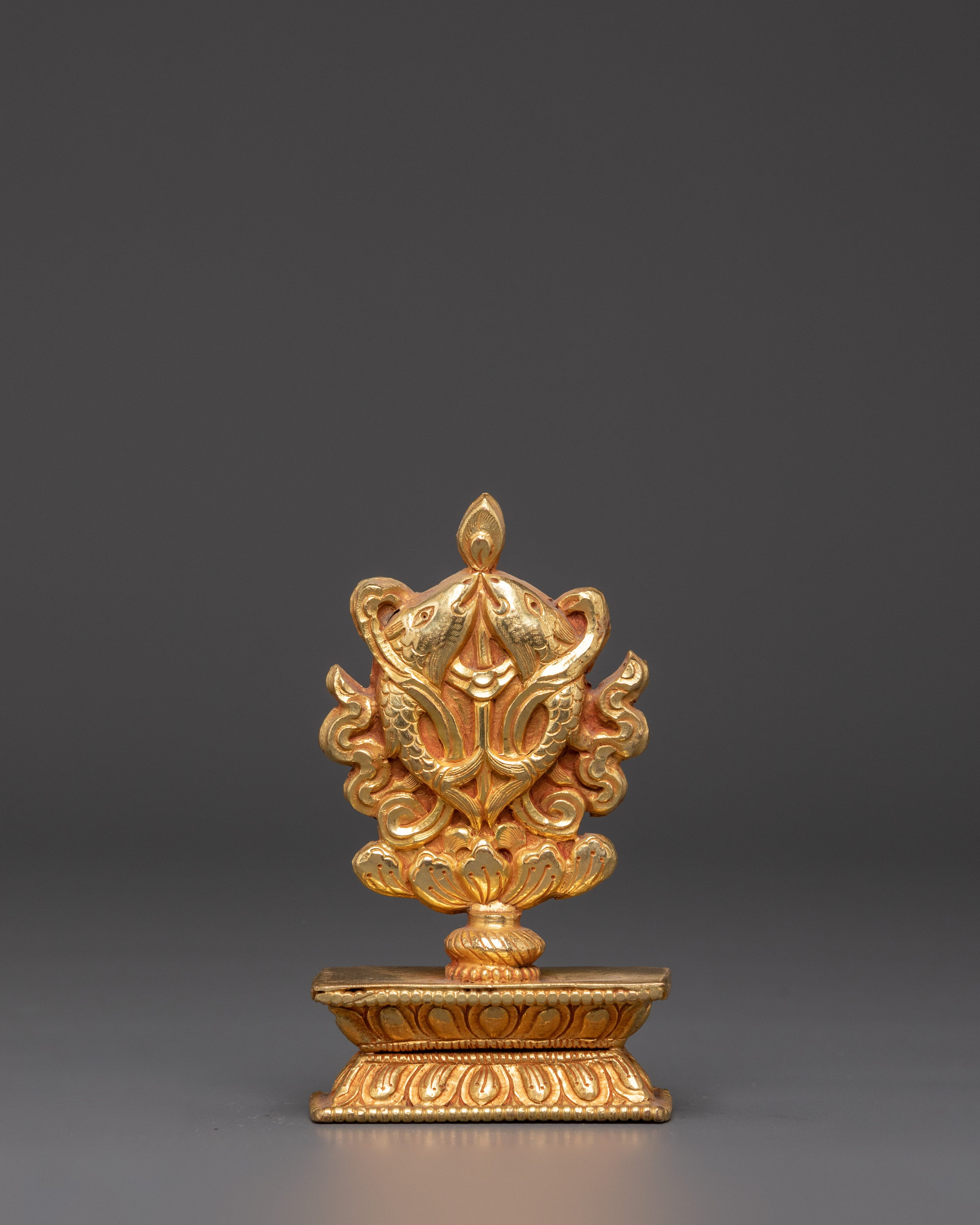 Sacred Tibetan Auspicious Symbols | Copper and Gold Plated Spiritual Decor